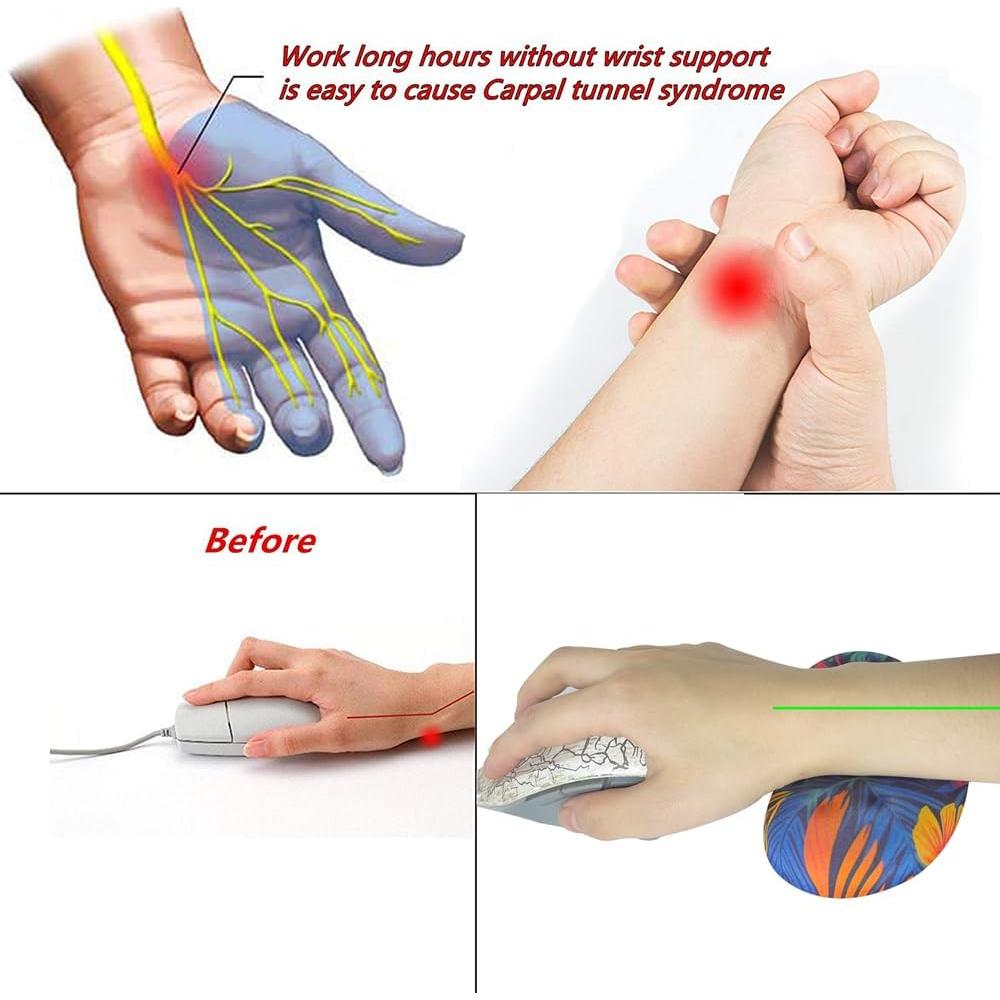 BRILA Almohadilla de Muñeca Ergonómica Espuma Viscoelástica