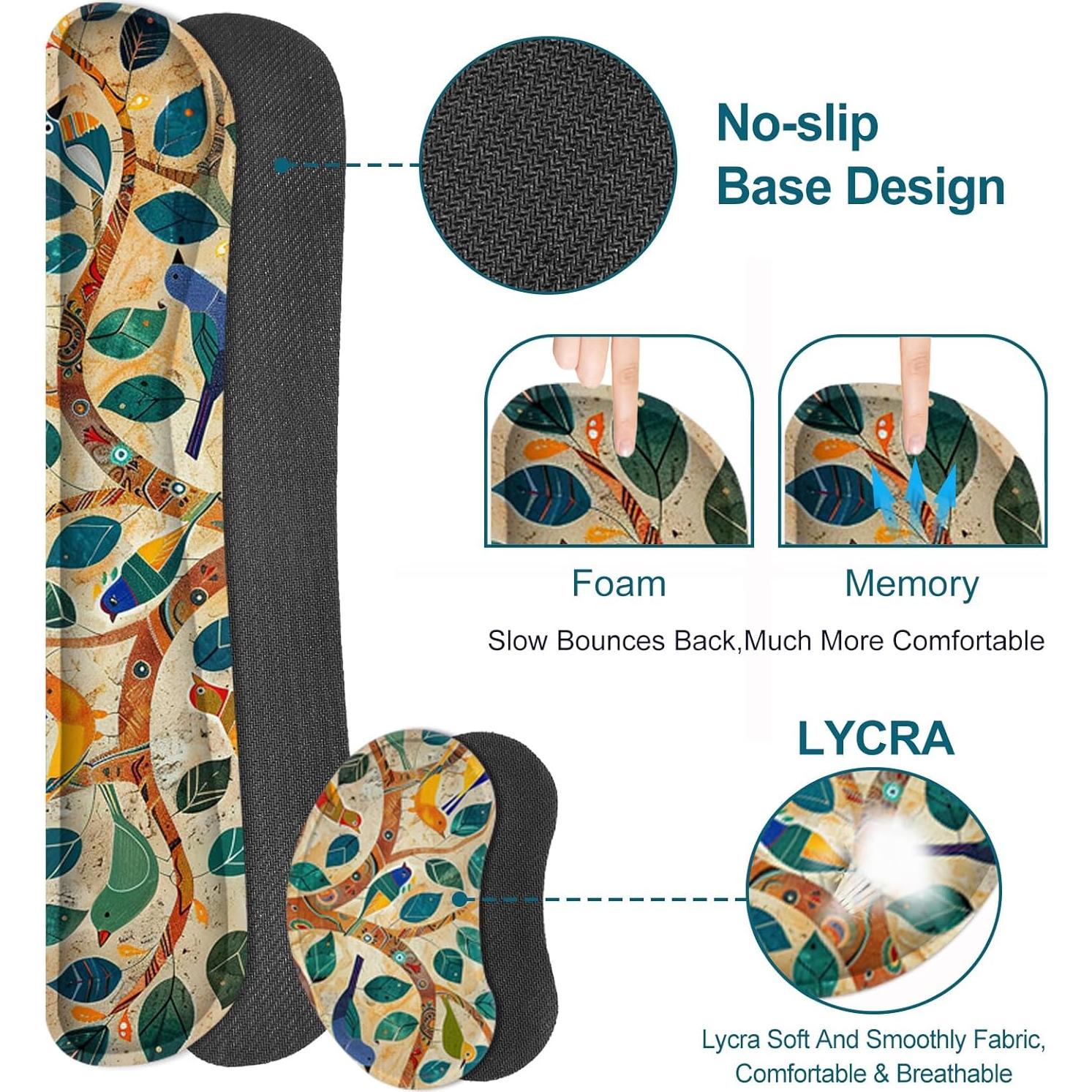 Juego de Alfombrillas de Escritorio Lauspuck XXL Ergonómicas