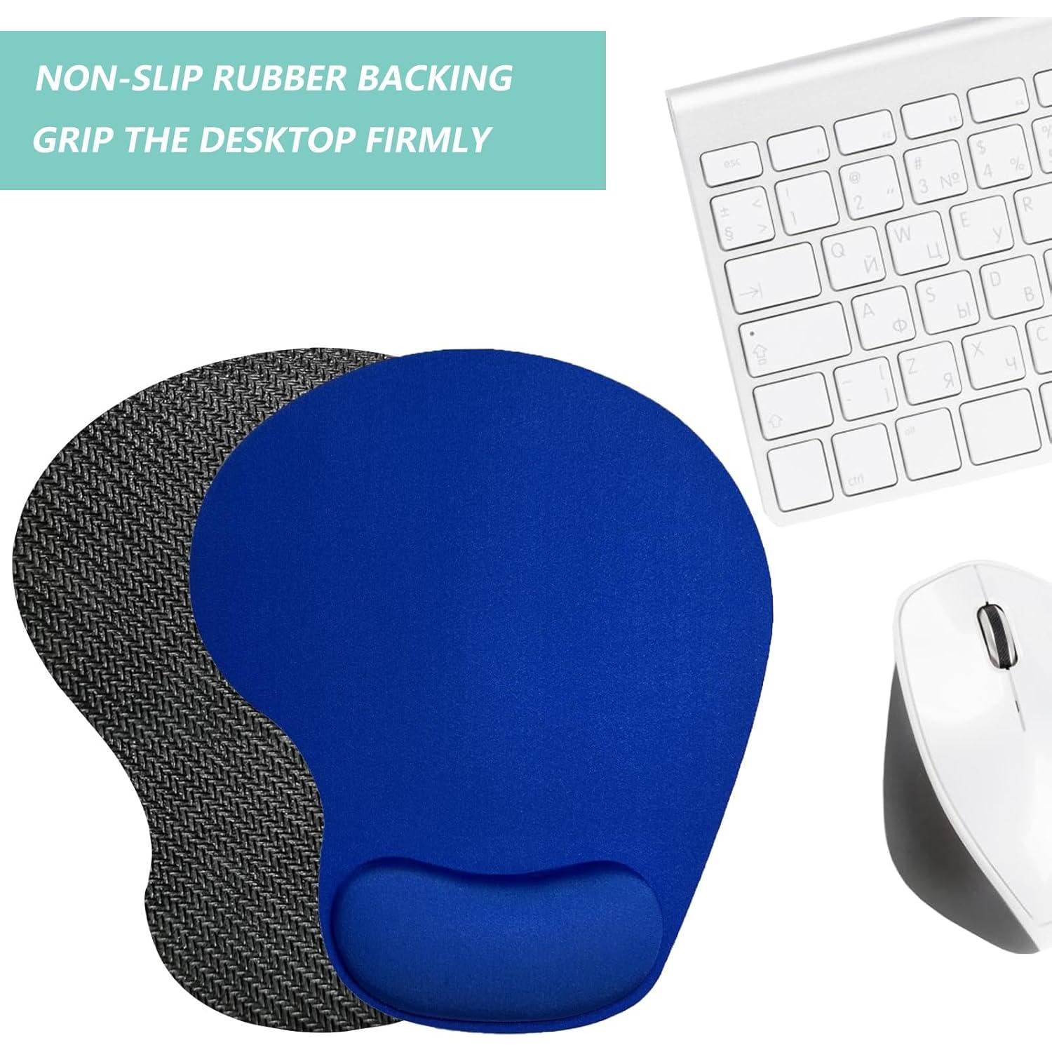 Alfombrilla de Ratón Ergonómica LIZPARE Azul con Reposamuñecas