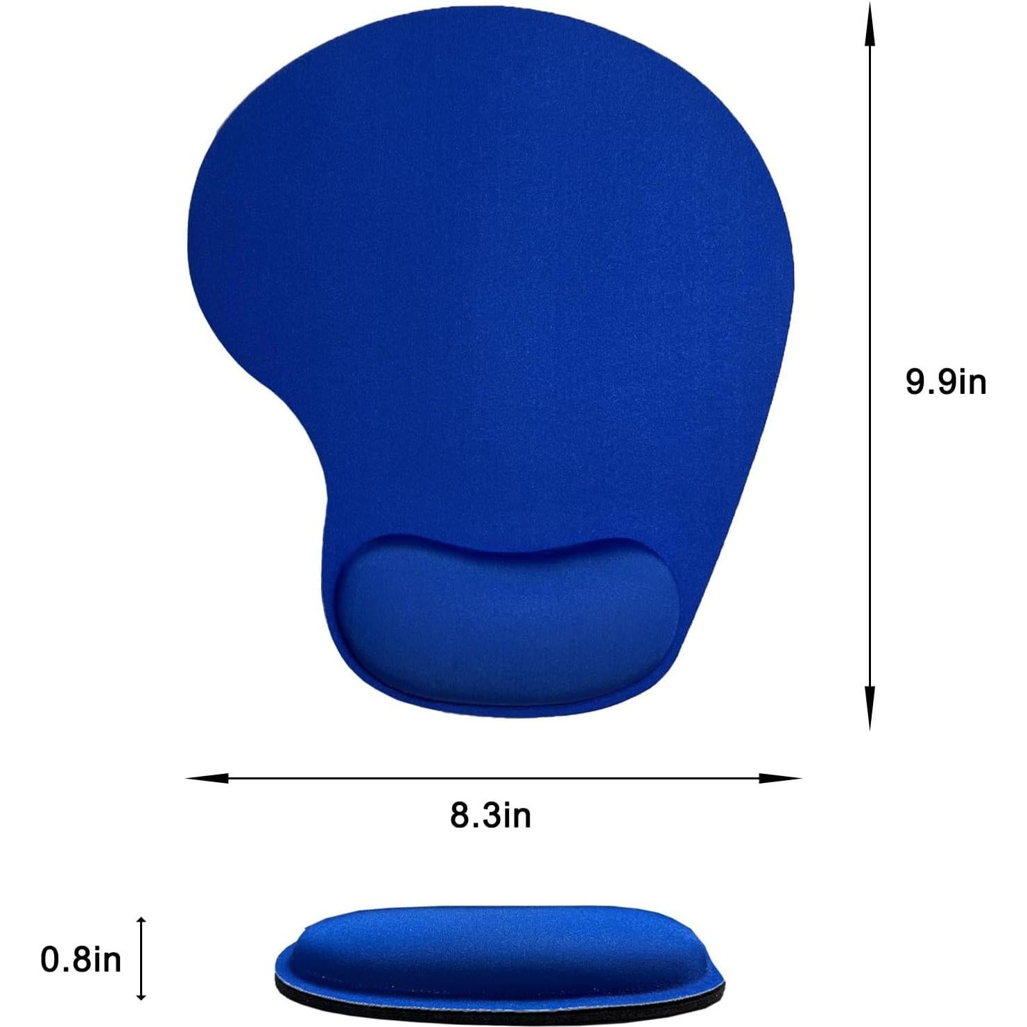 Alfombrilla de Ratón Ergonómica LIZPARE Azul con Reposamuñecas