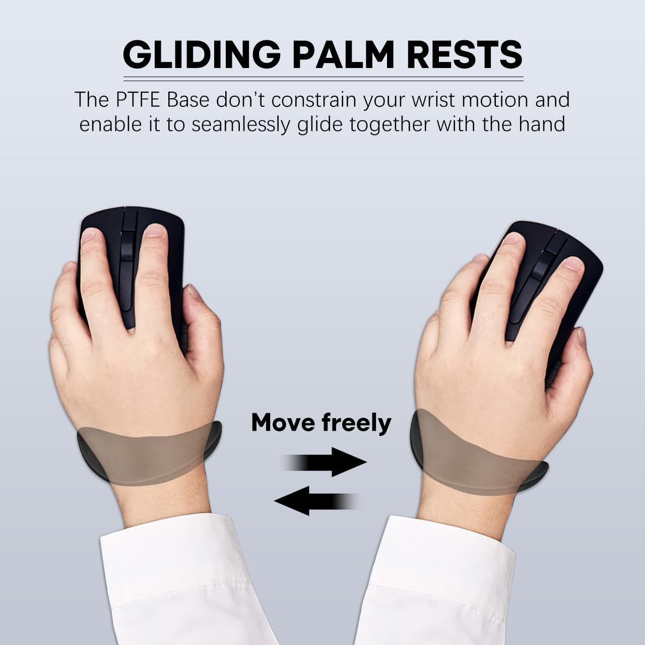 Reposamuñecas Ergonómico JIKIOU para Mano Izquierda 2 Pcs