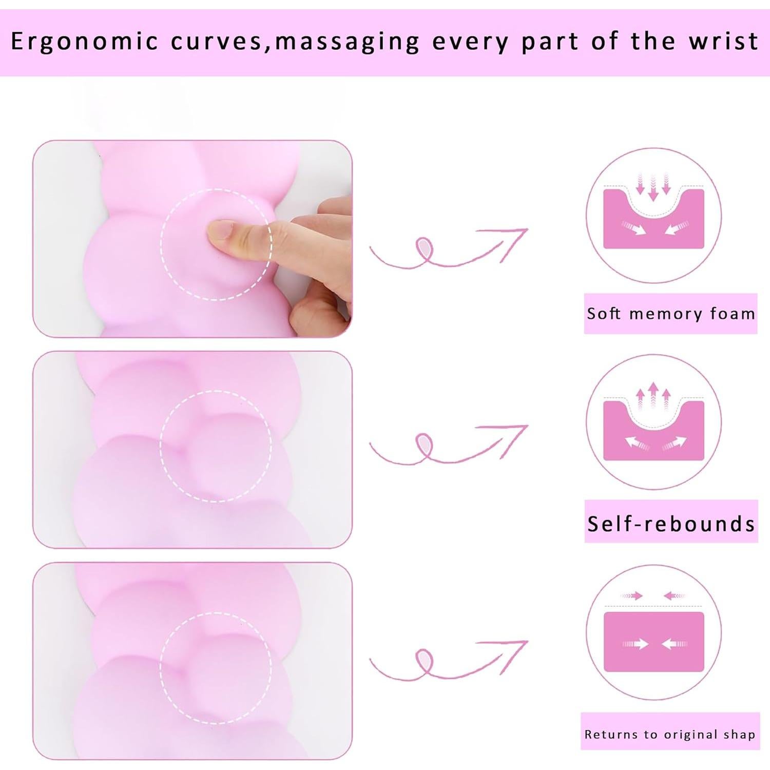 Reposamuñecas Nube OUEST con Espuma de Memoria 42.93x37.34cm