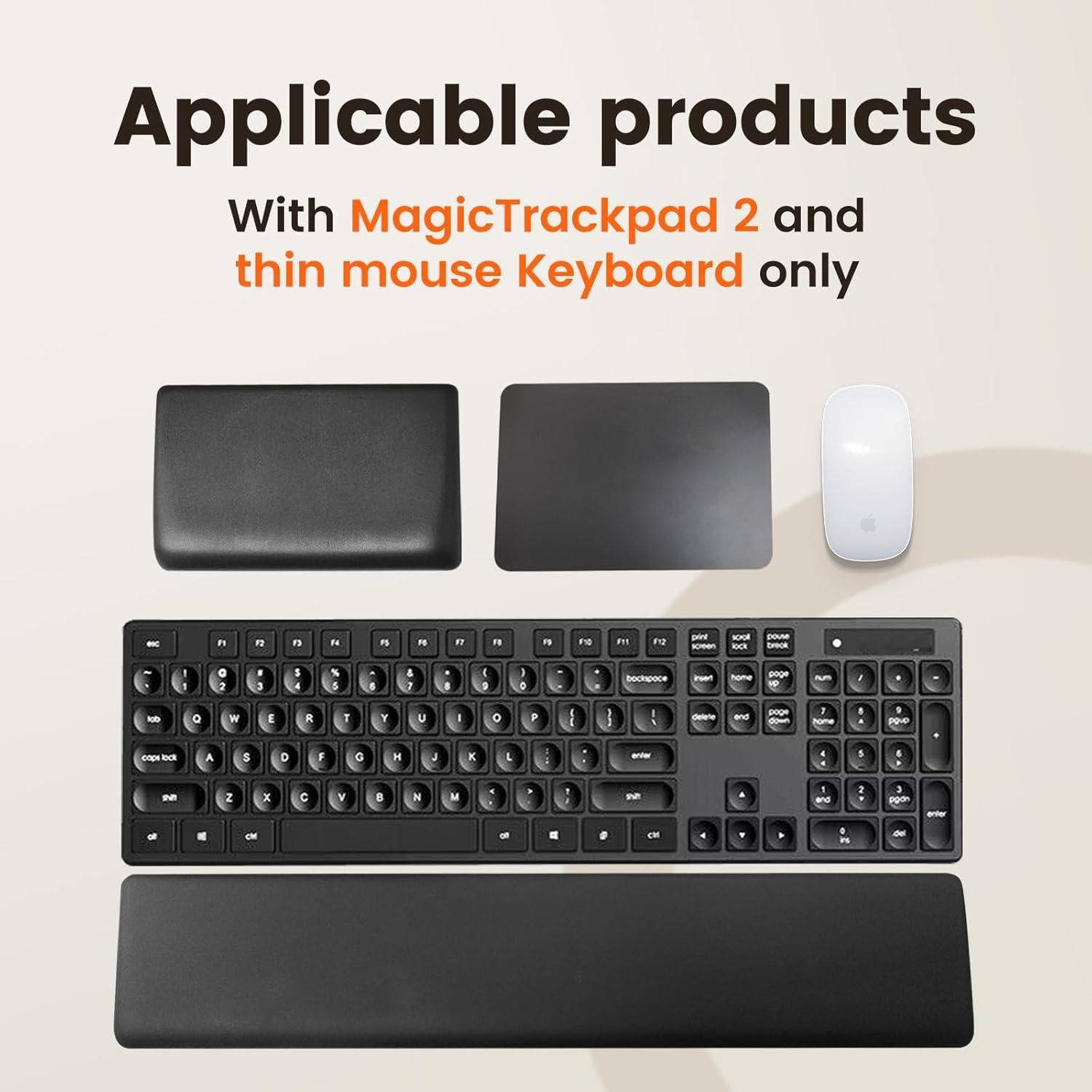 Reposamuñecas Ergonómico HONKID Gel Frío Negro 43.94x9cm