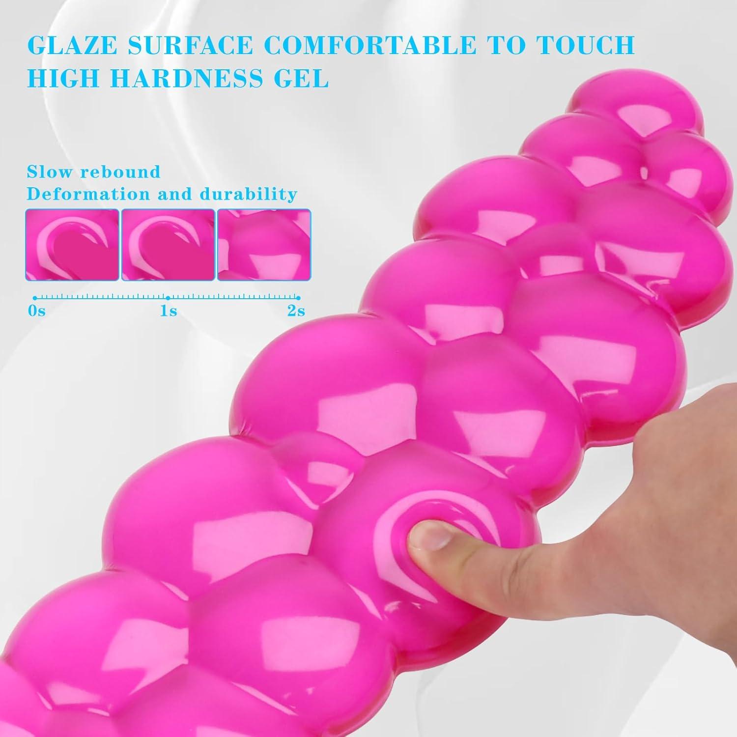 Reposamuñecas de Gel Nube KEPUTAIER Rojo Transparente