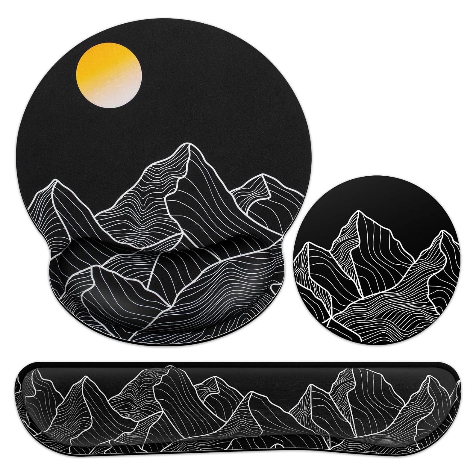 Juego de Alfombrilla de Ratón Qomolama Ergonómica 3-en-1