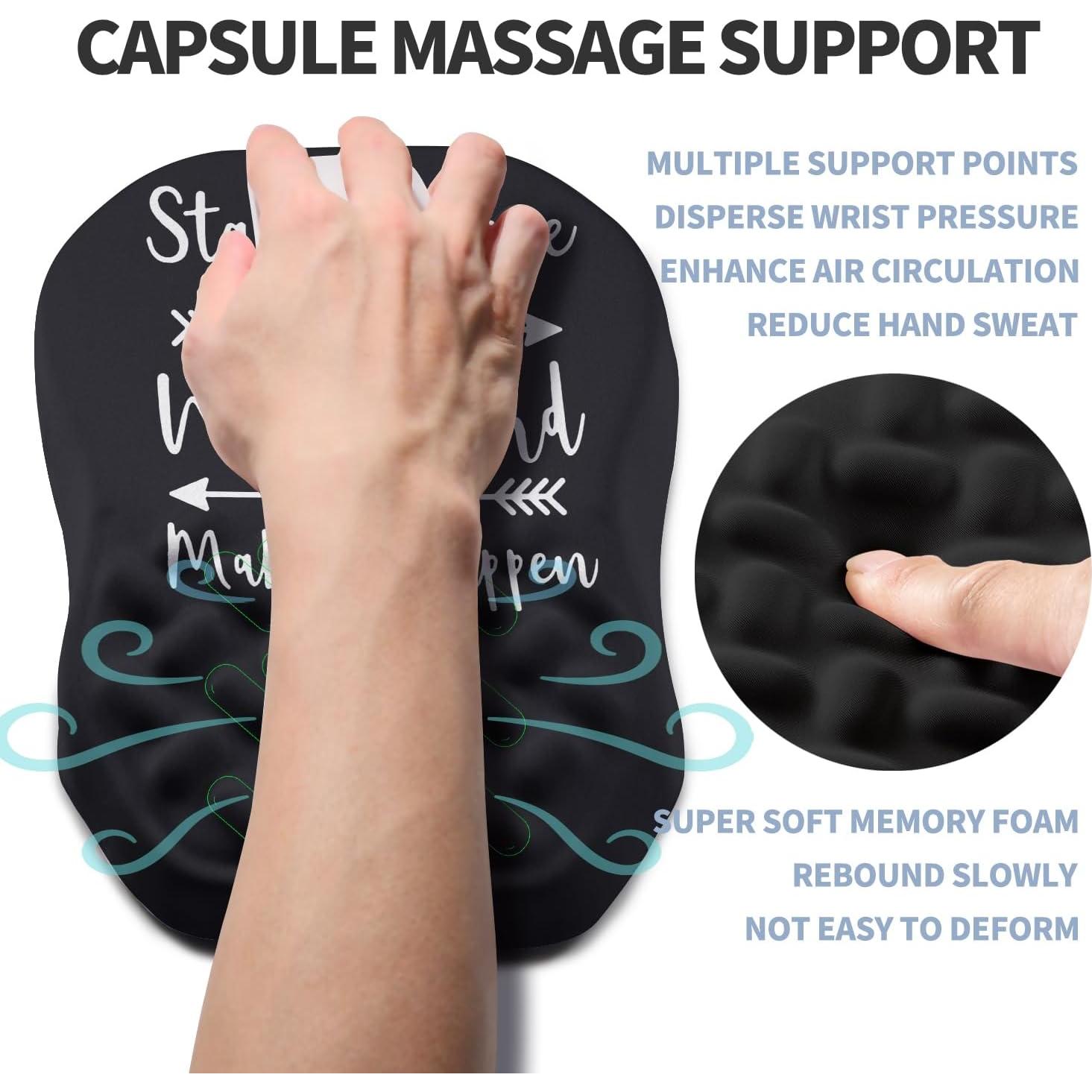 Soporte de Muñeca Ergonómico Gleamtide Doble Pendiente 30x20cm