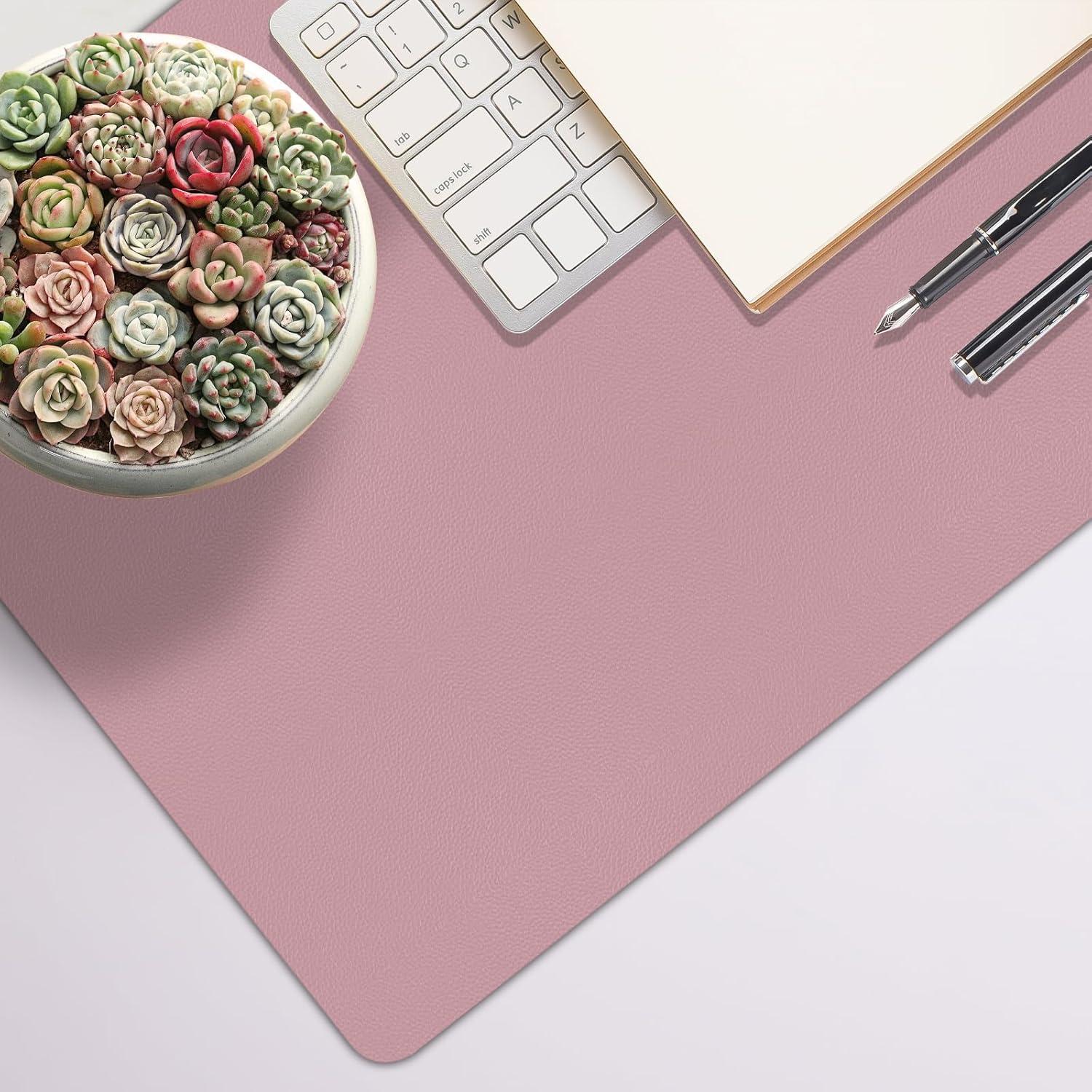 Juego de Alfombrillas de Escritorio Meetcolor 80x40 cm Rosa