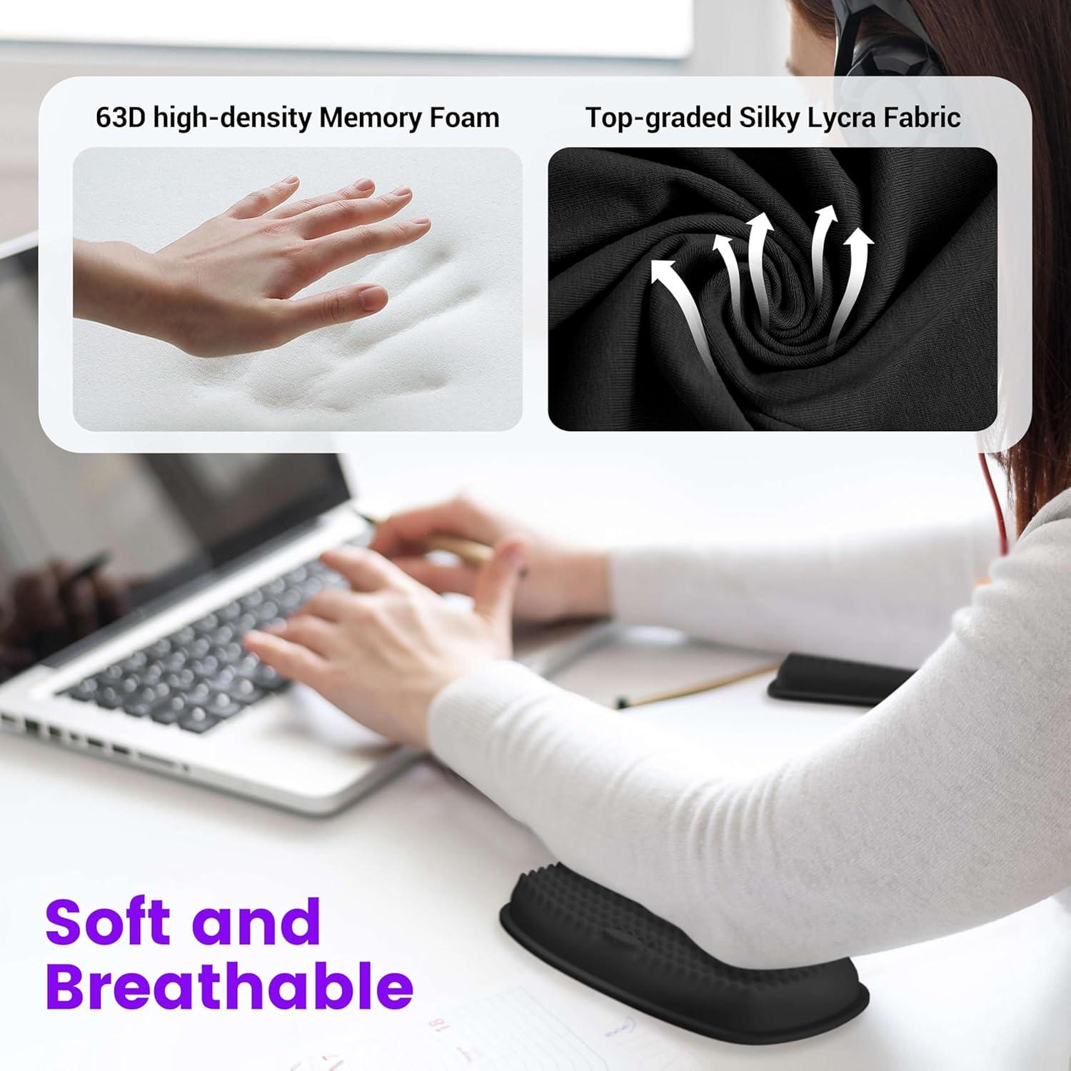 Almohadillas para Reposabrazos MEKASS 2 Pcs Espuma Viscoelástica