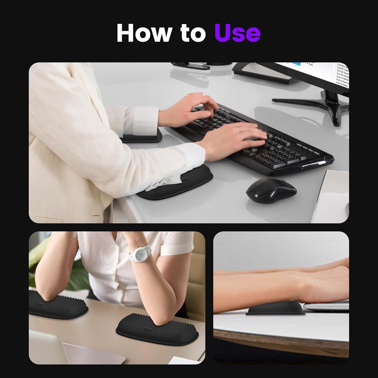 Almohadillas para Reposabrazos MEKASS 2 Pcs Espuma Viscoelástica