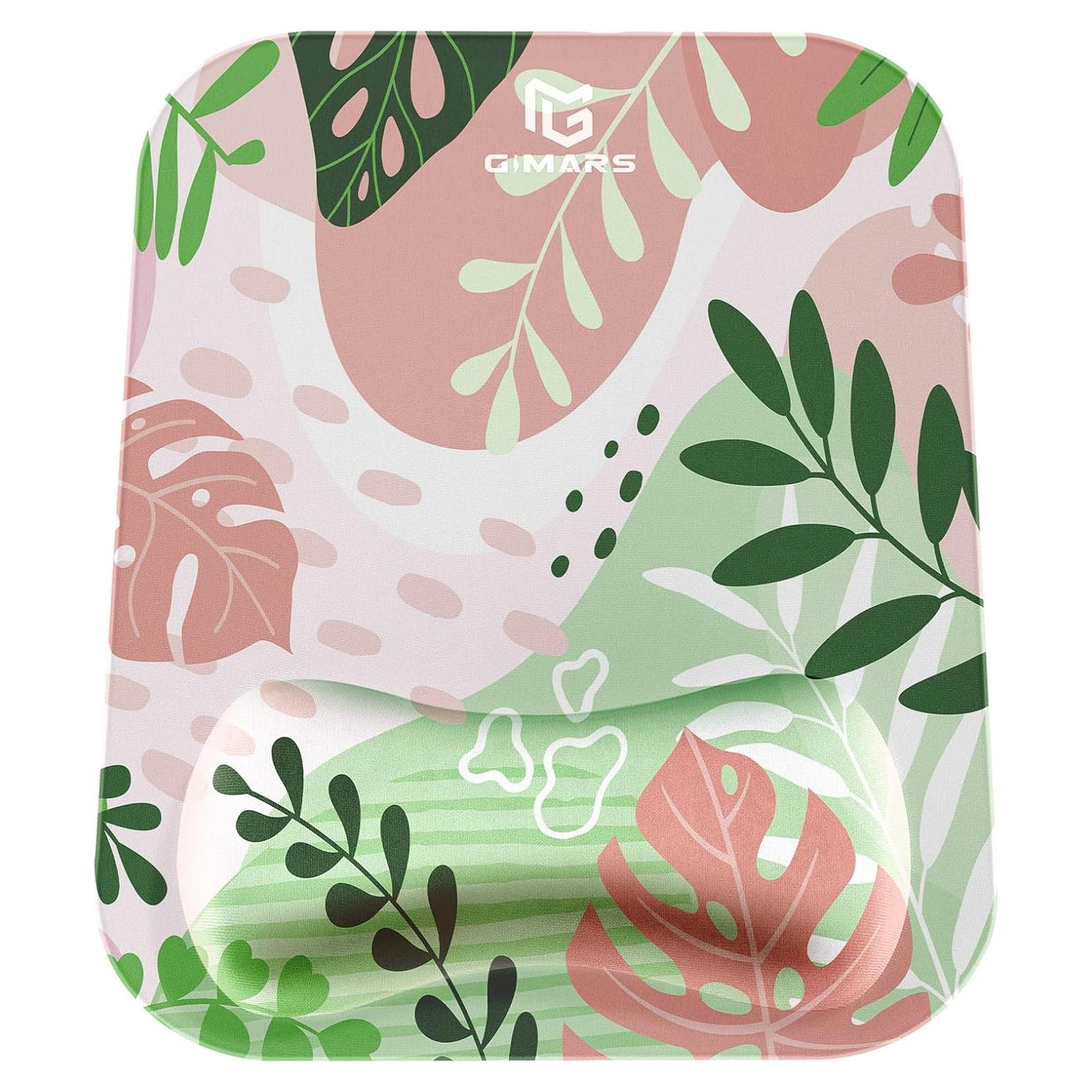 Mouse Pad Ergonómico Gimars Rosa Morandi con Soporte para Muñeca