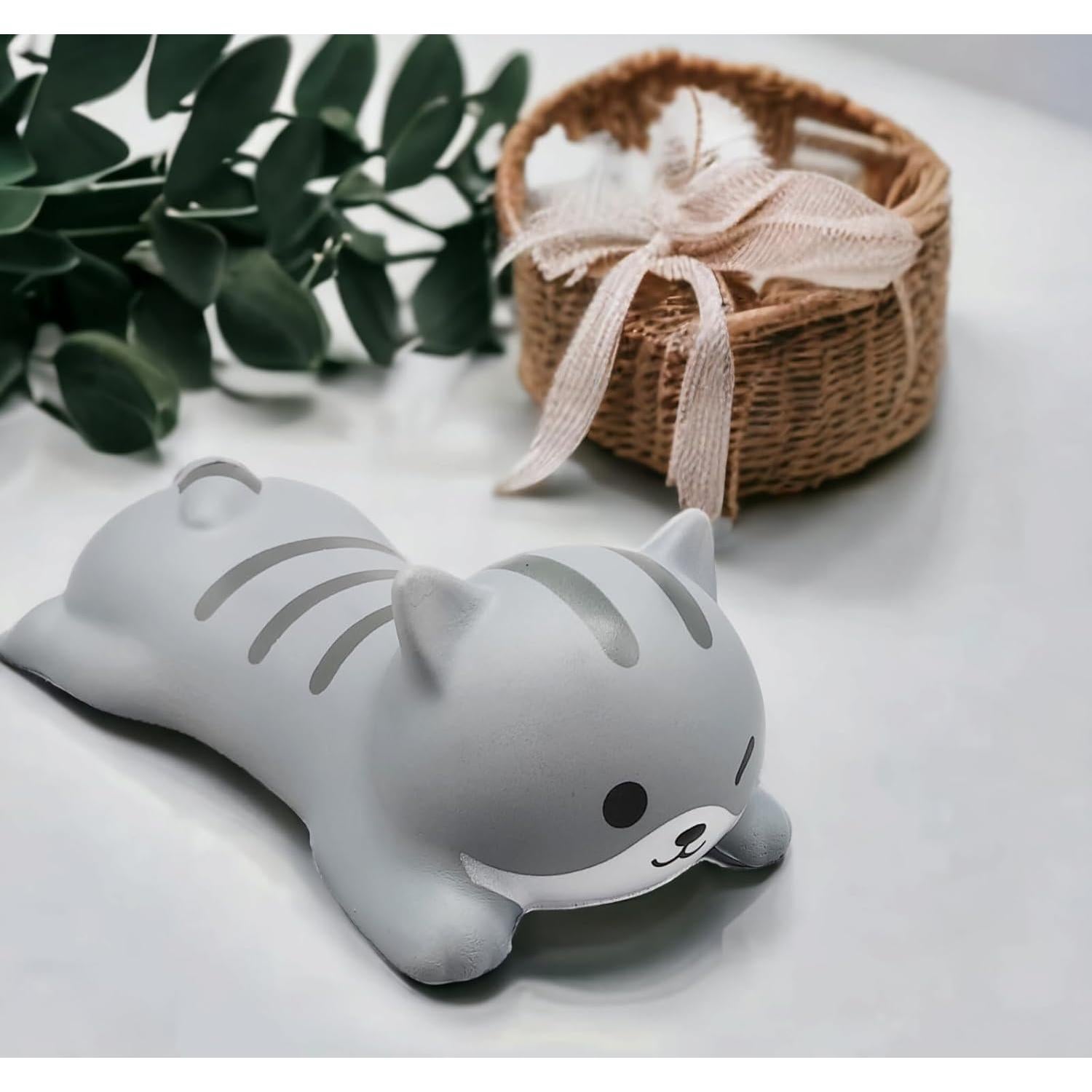 Almohadilla de Muñeca Ergonómica DYMSUP Gatito Gris
