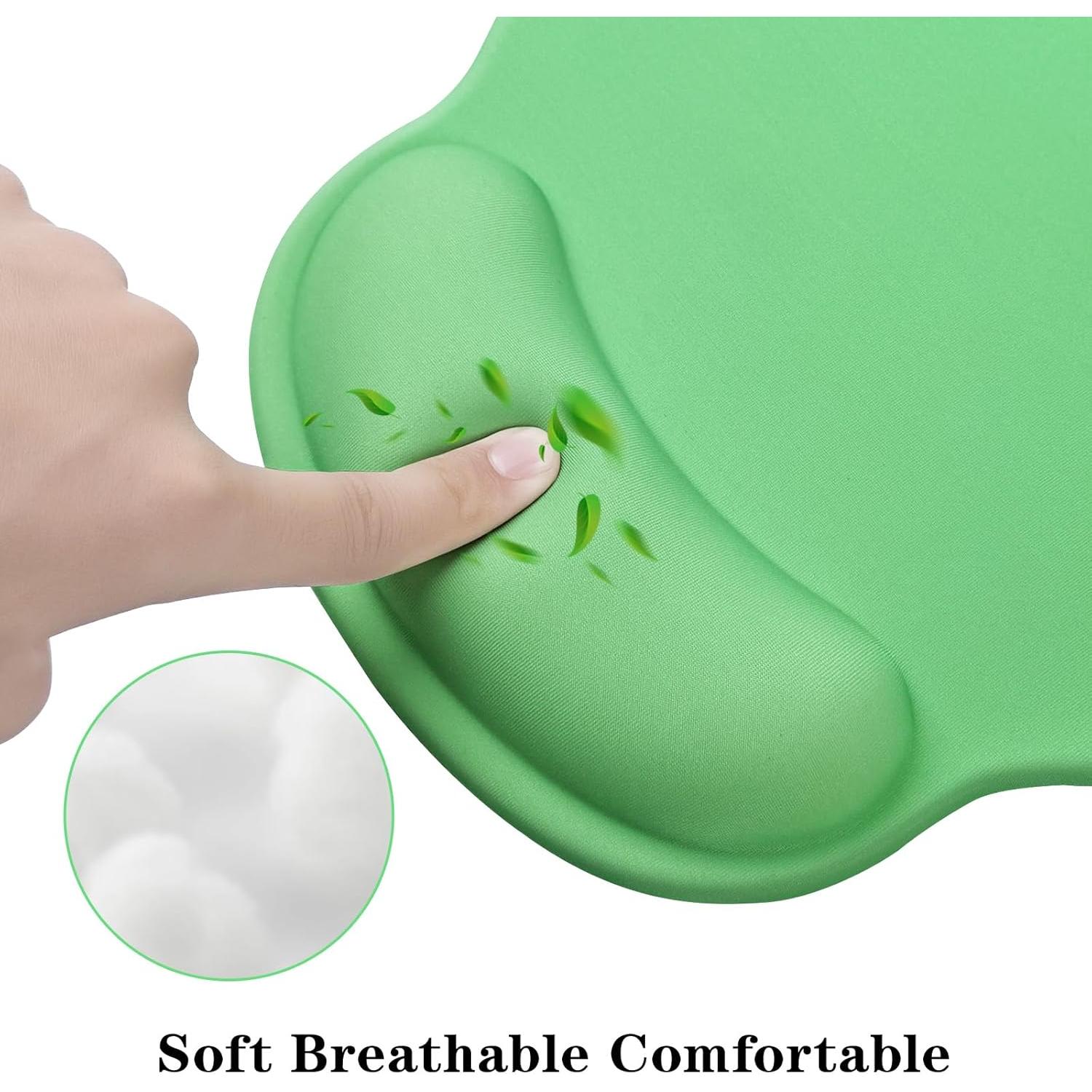 Almohadilla para Mouse Ergonómica KEPUTAIER Verde con Reposamuñecas