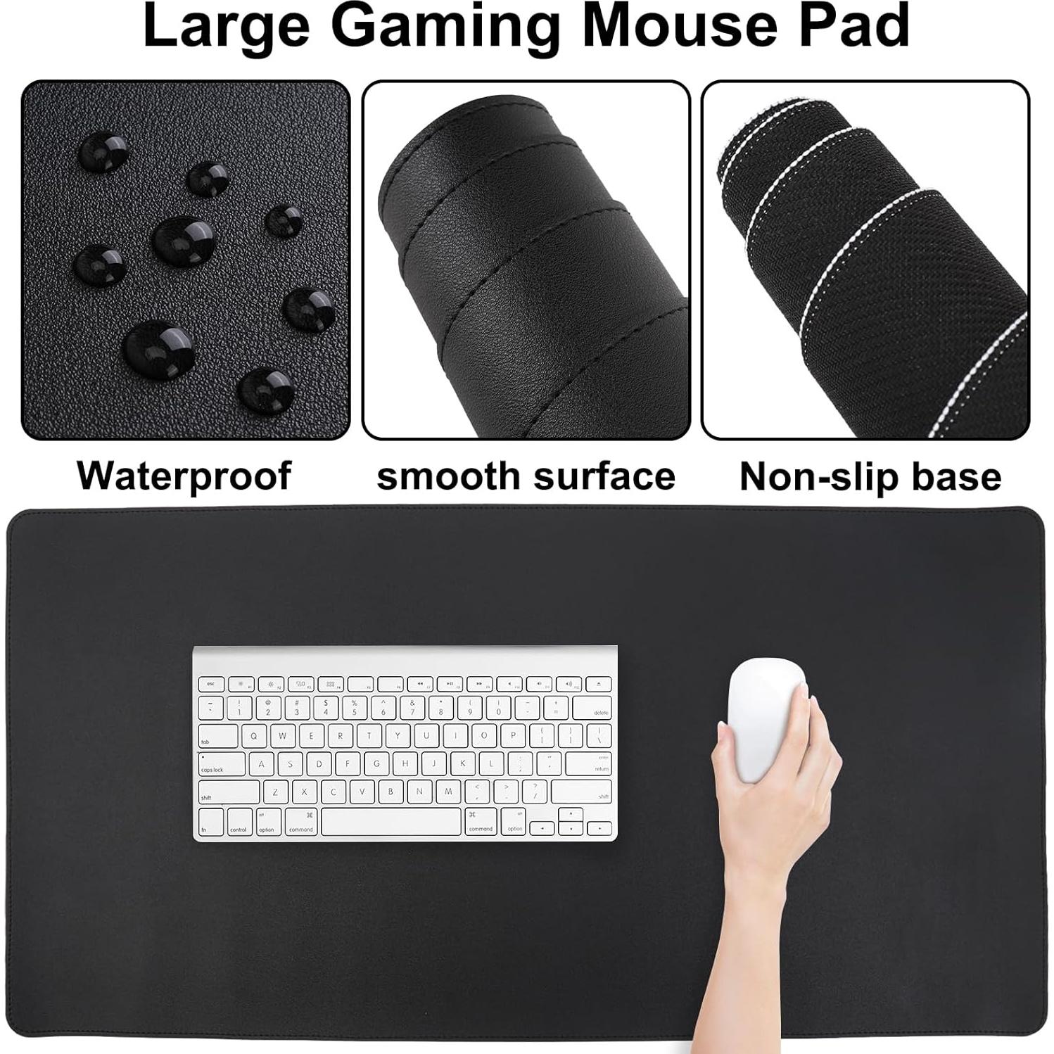 Conjunto Alfombrilla Teclado y Ratón MOSISO Negro Ergonómico