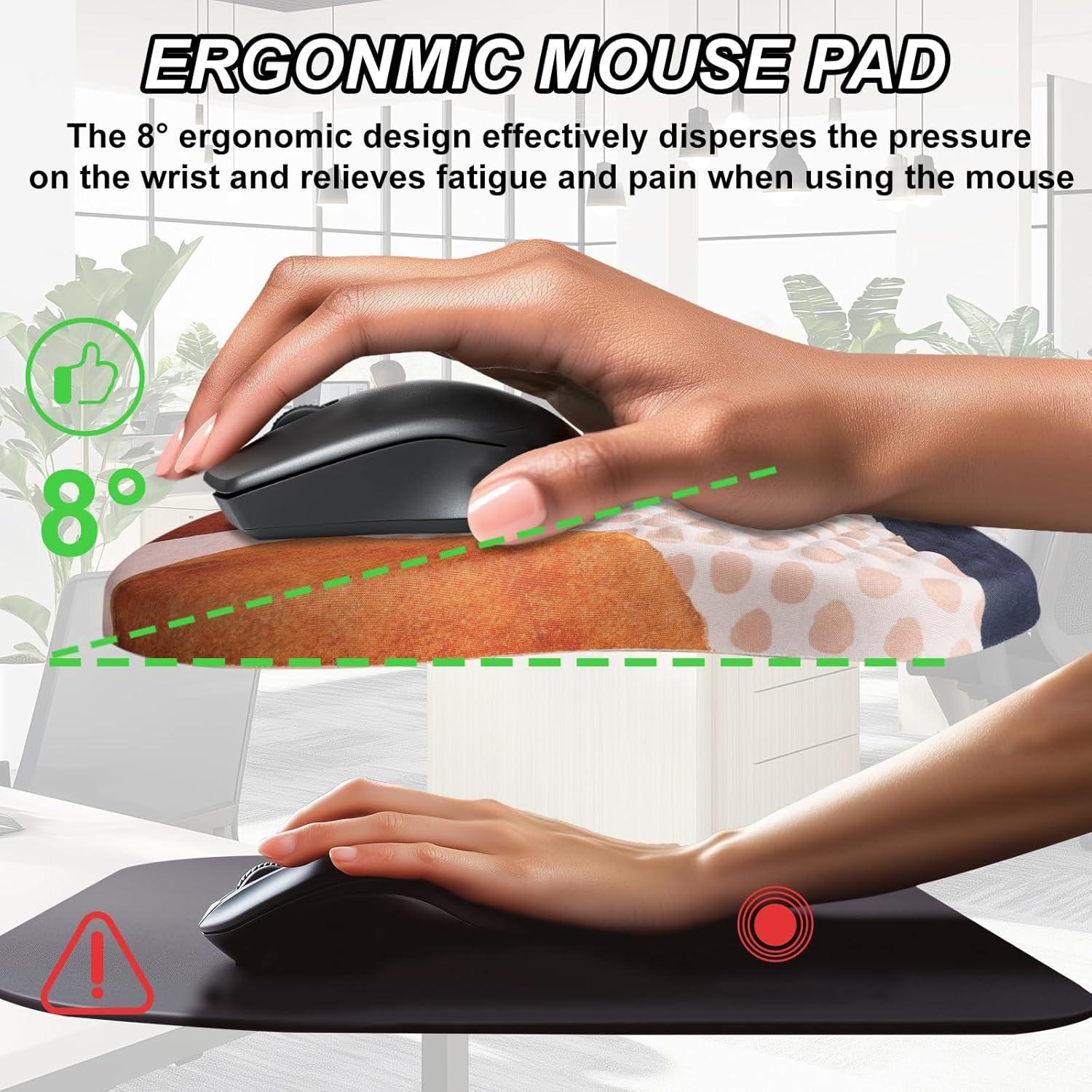 Soporte de Muñeca Ergonómico Tongyanat con Alfombrilla Azul