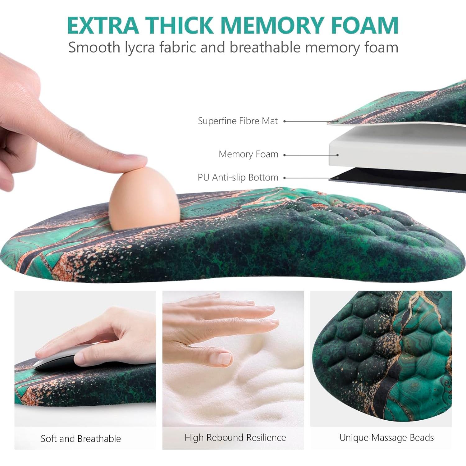 Almohadilla de Ratón Ergonómica Laokiiy con Reposamuñecas