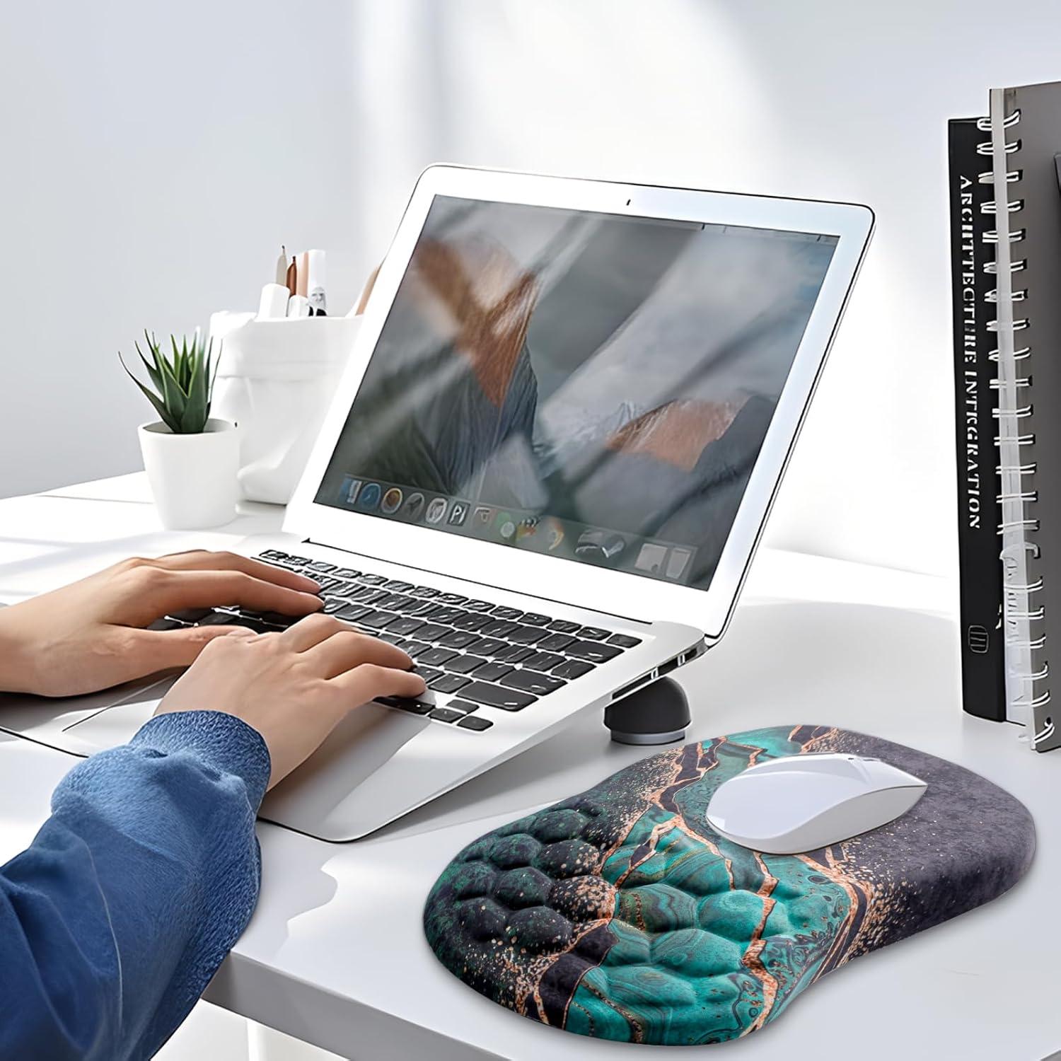 Almohadilla de Ratón Ergonómica Laokiiy con Reposamuñecas