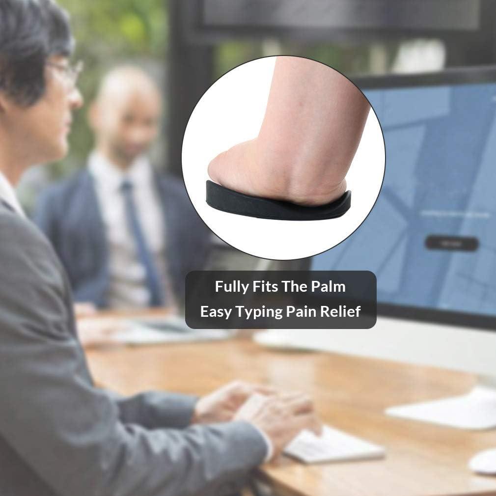 Soporte de Reposamuñecas Ergonómico Aosome Negro 2 Pzs