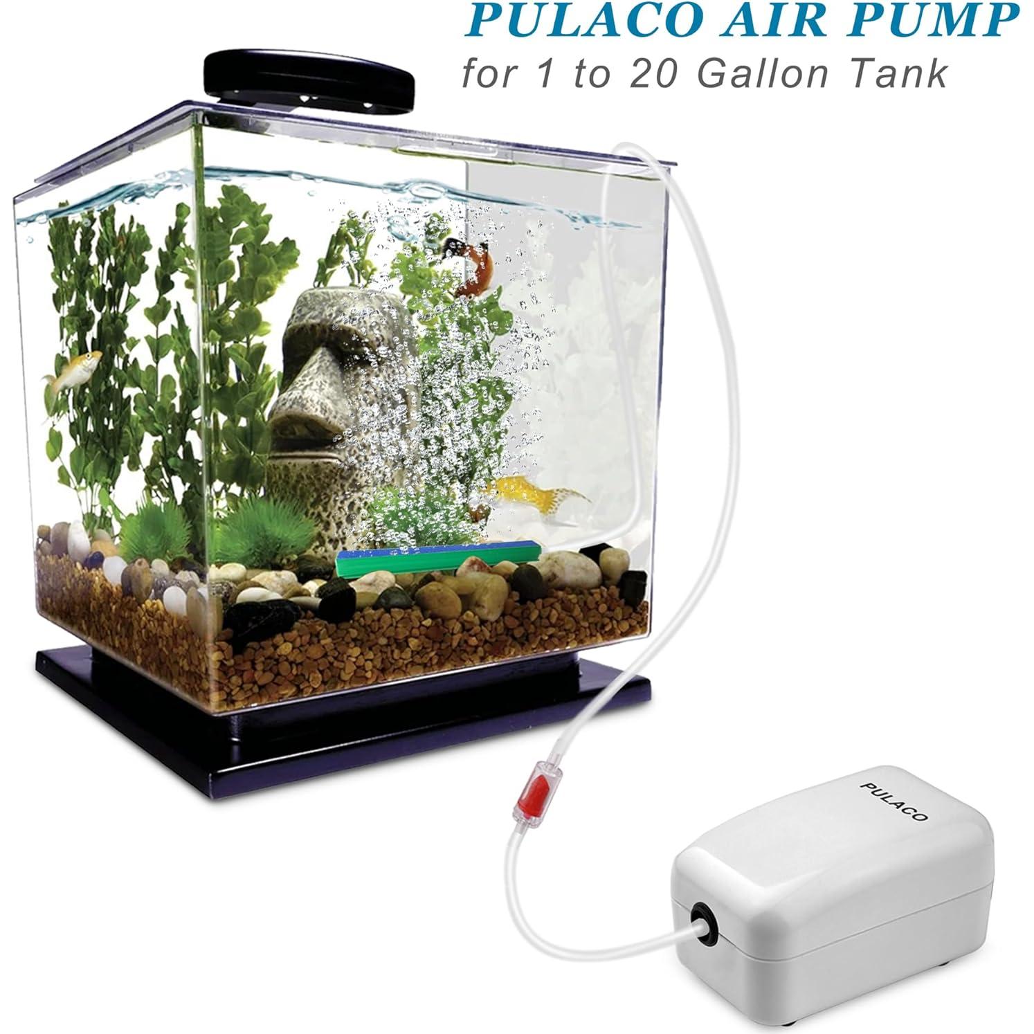 Bomba de Aire PULACO Ultra Silenciosa para Acuario 0.21 kg