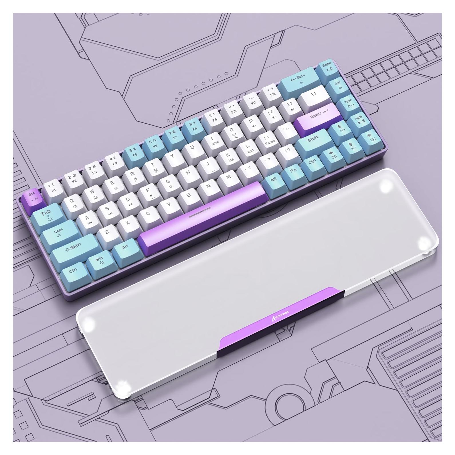 Reposamuñecas Ergonómico ATTACK SHARK 41.91 cm Púrpura