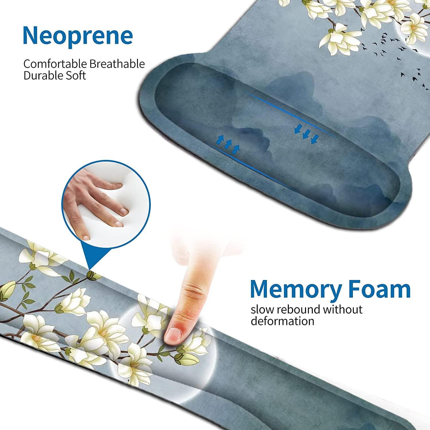Juego Almohadilla Teclado y Ratón AORTDES Ergonómica