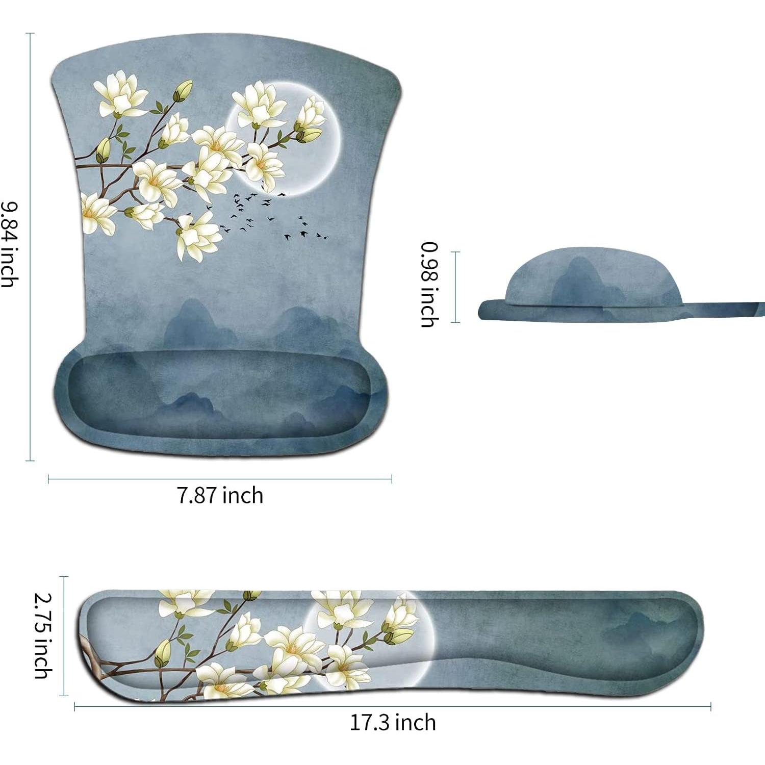 Juego Almohadilla Teclado y Ratón AORTDES Ergonómica