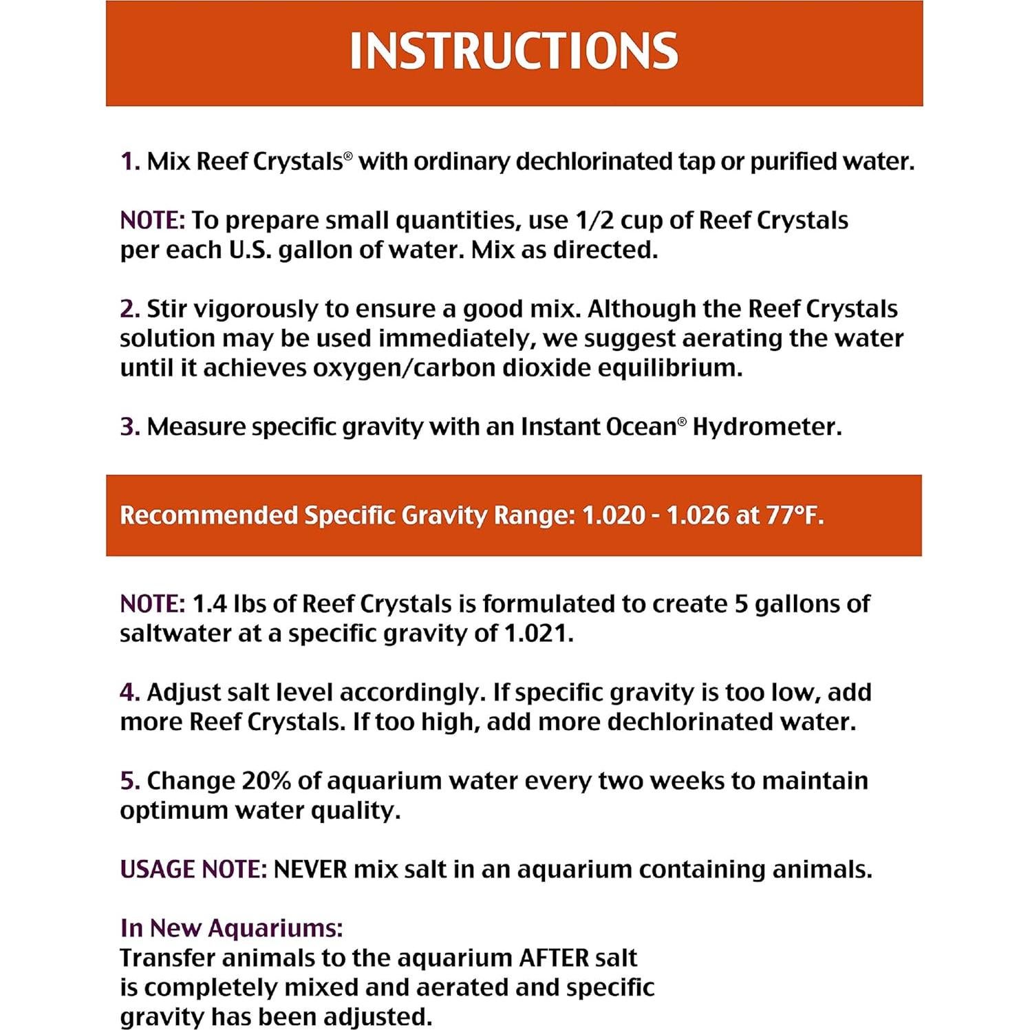Sal para Acuarios de Arrecife Instant Ocean 605L