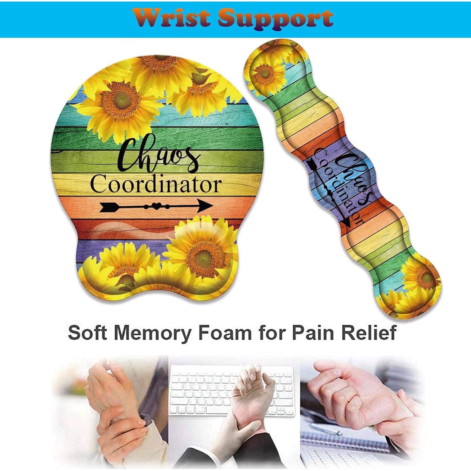 Kit Reposamuñecas Teclado y Alfombrilla VSHSEEOM Ergonómico