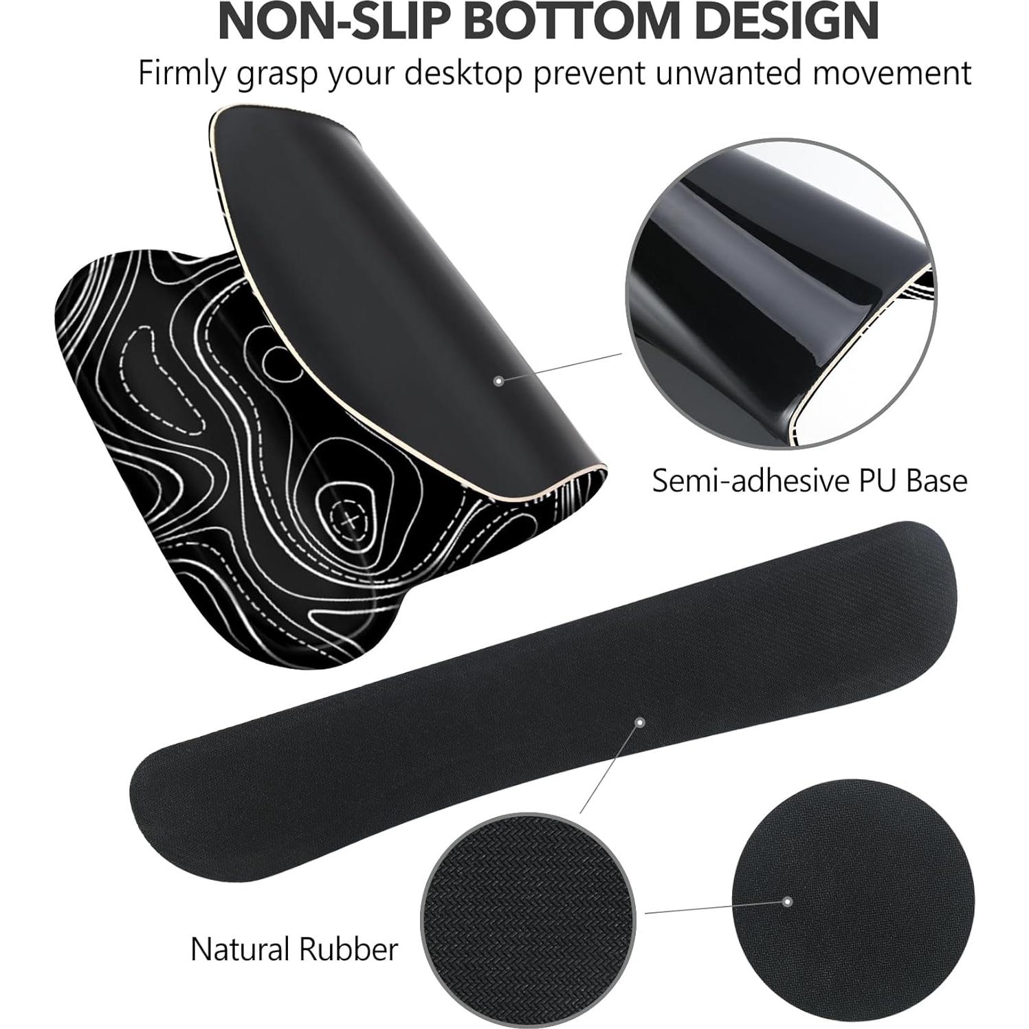 Conjunto Reposamuñecas Ergonómico AIMSA Negro 3 en 1