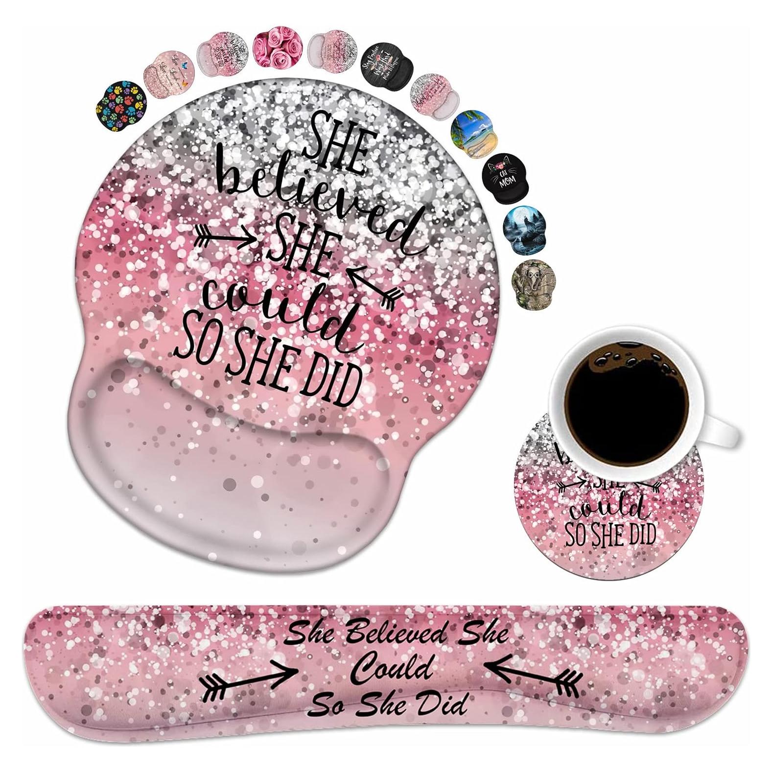 Juego de Soporte para Muñeca Teclado y Ratón FVAENDHIO