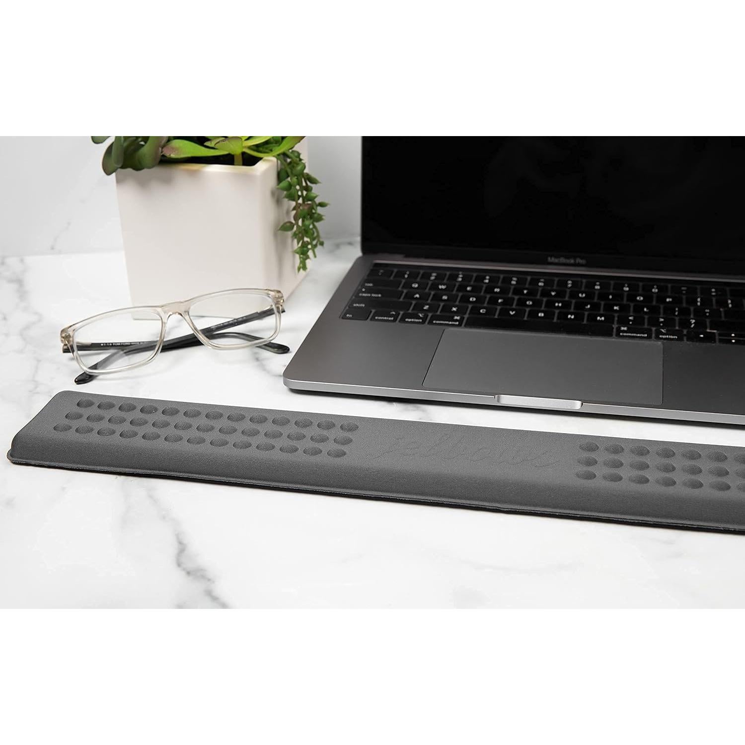 Reposabrazos ergonómico Jelbows j44deskstrip tela grafito