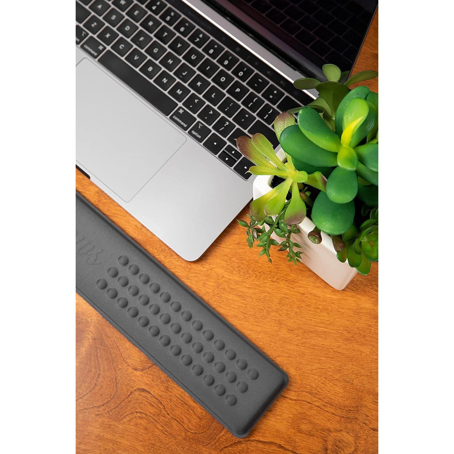 Reposabrazos ergonómico Jelbows j44deskstrip tela grafito