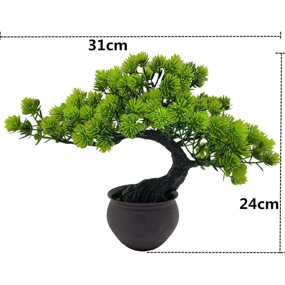 Bonsái Artificial Fycooler 33 cm Decoración Verde