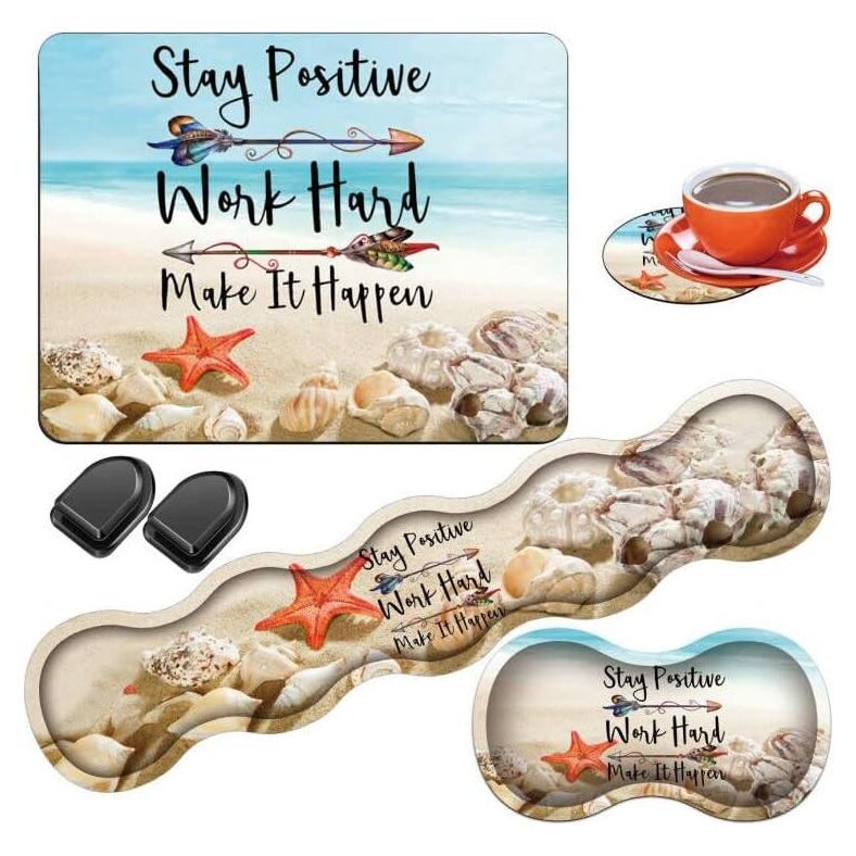 Combo 5 Piezas Reposamuñecas ZHUHEHEAH Alivio Dolor