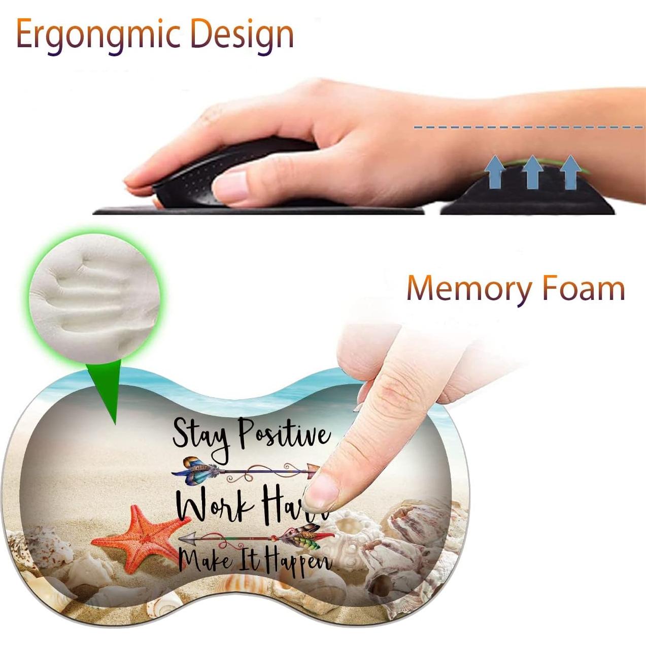 Combo 5 Piezas Reposamuñecas ZHUHEHEAH Alivio Dolor