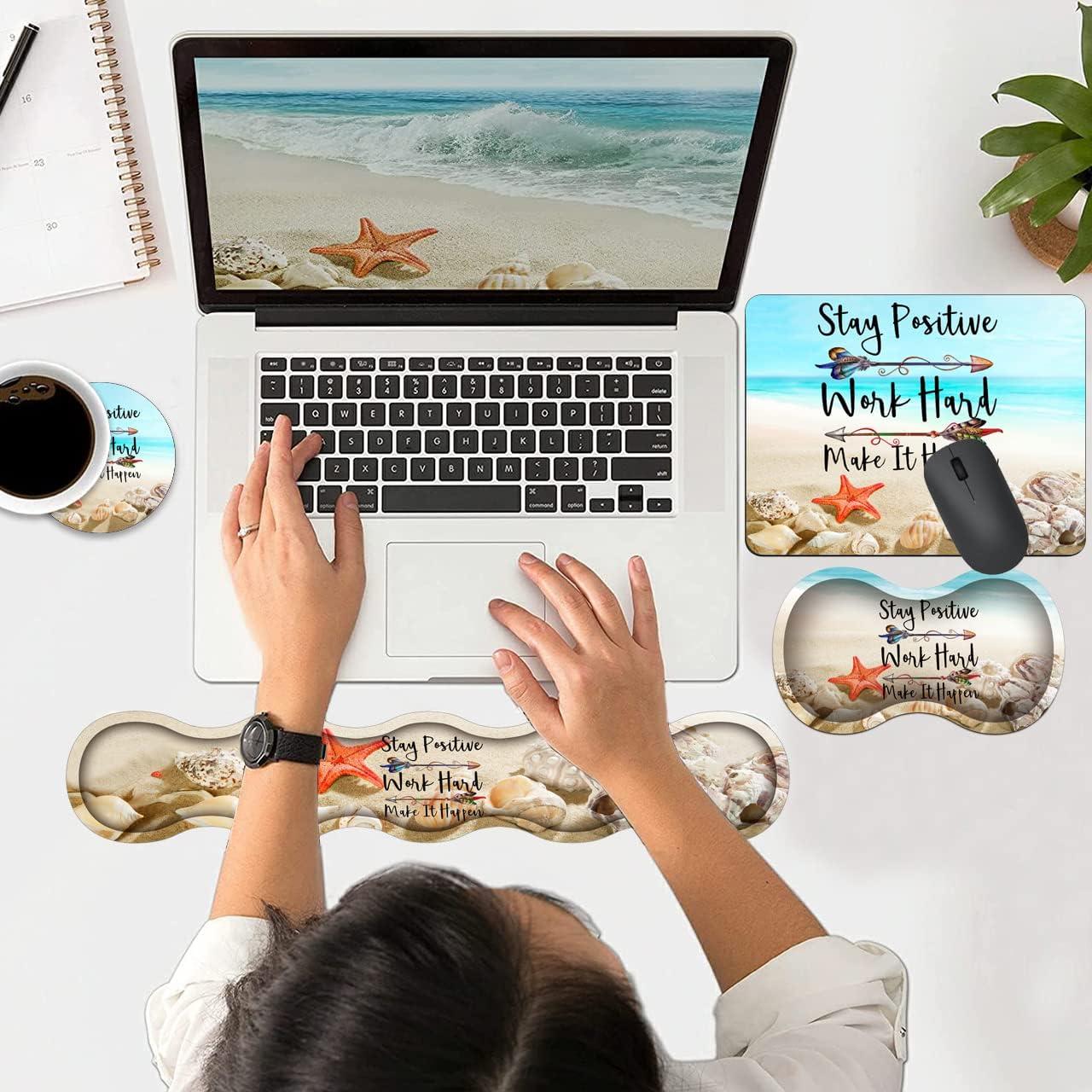 Combo 5 Piezas Reposamuñecas ZHUHEHEAH Alivio Dolor