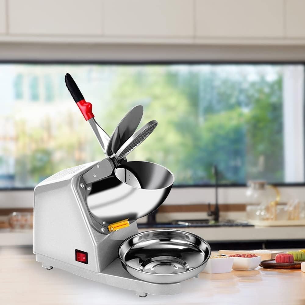 Yahpetes Máquina de Hielo Raspado 84,82 kg/h Doble Cuchilla