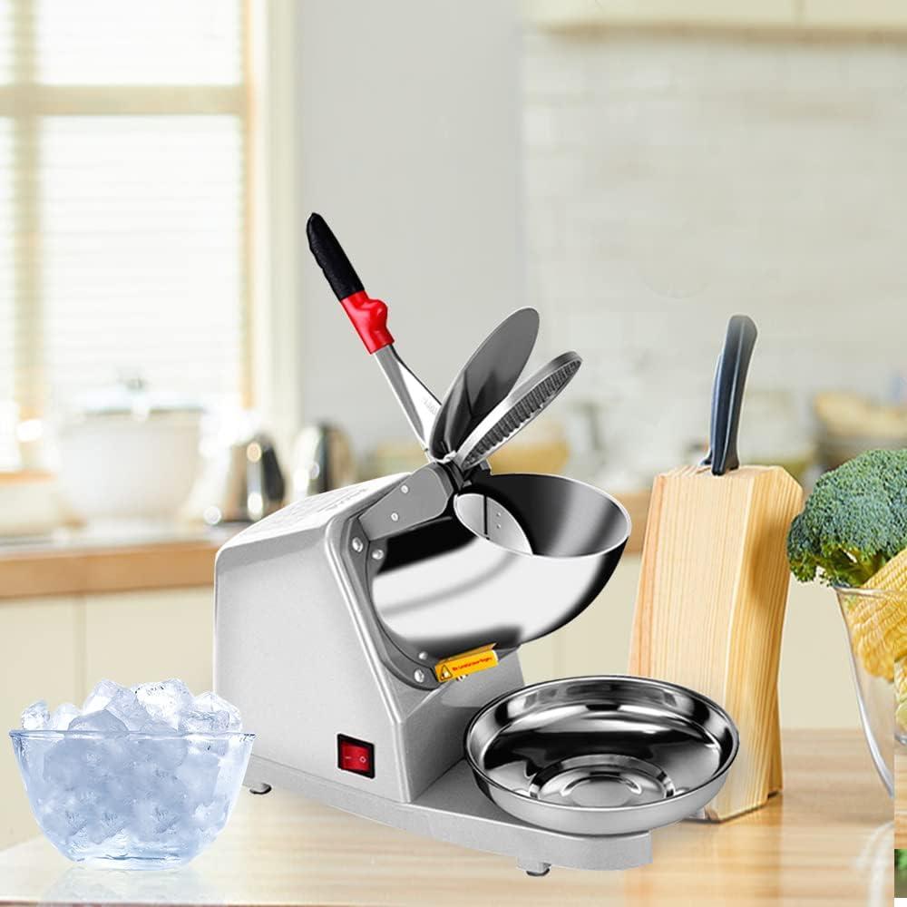 Yahpetes Máquina de Hielo Raspado 84,82 kg/h Doble Cuchilla