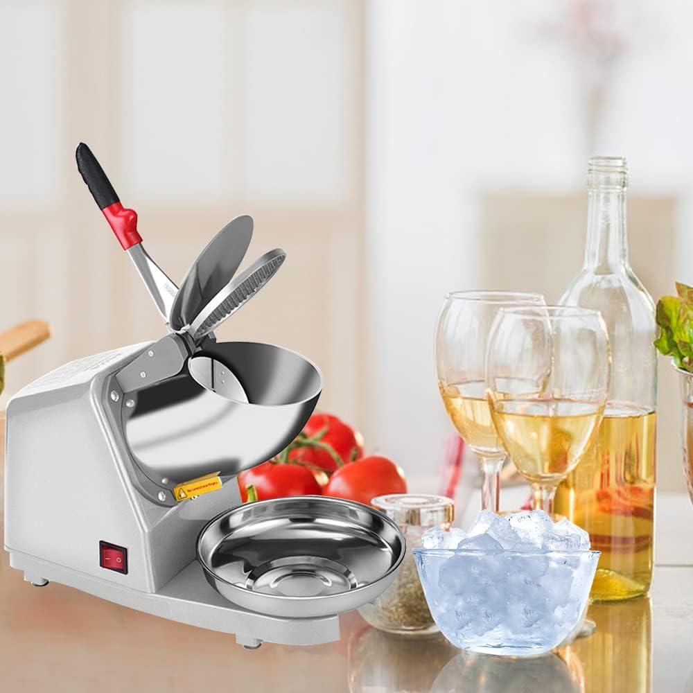 Yahpetes Máquina de Hielo Raspado 84,82 kg/h Doble Cuchilla