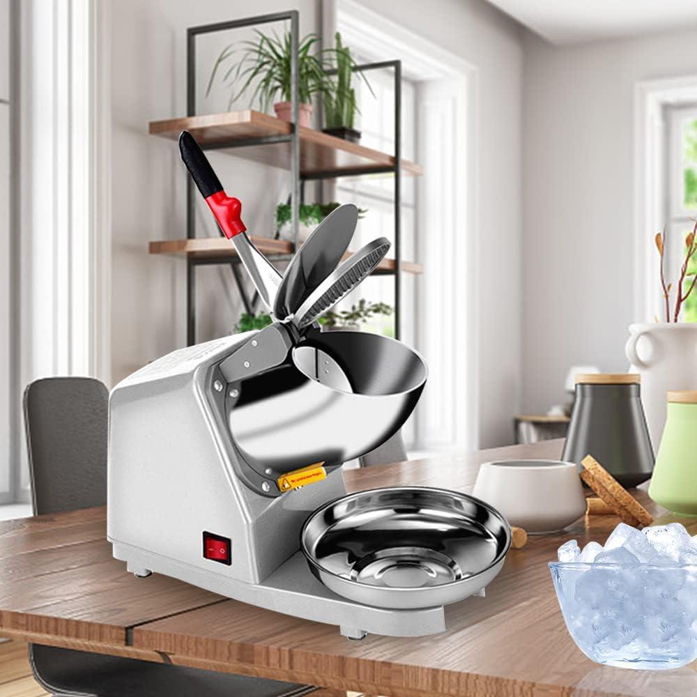 Yahpetes Máquina de Hielo Raspado 84,82 kg/h Doble Cuchilla