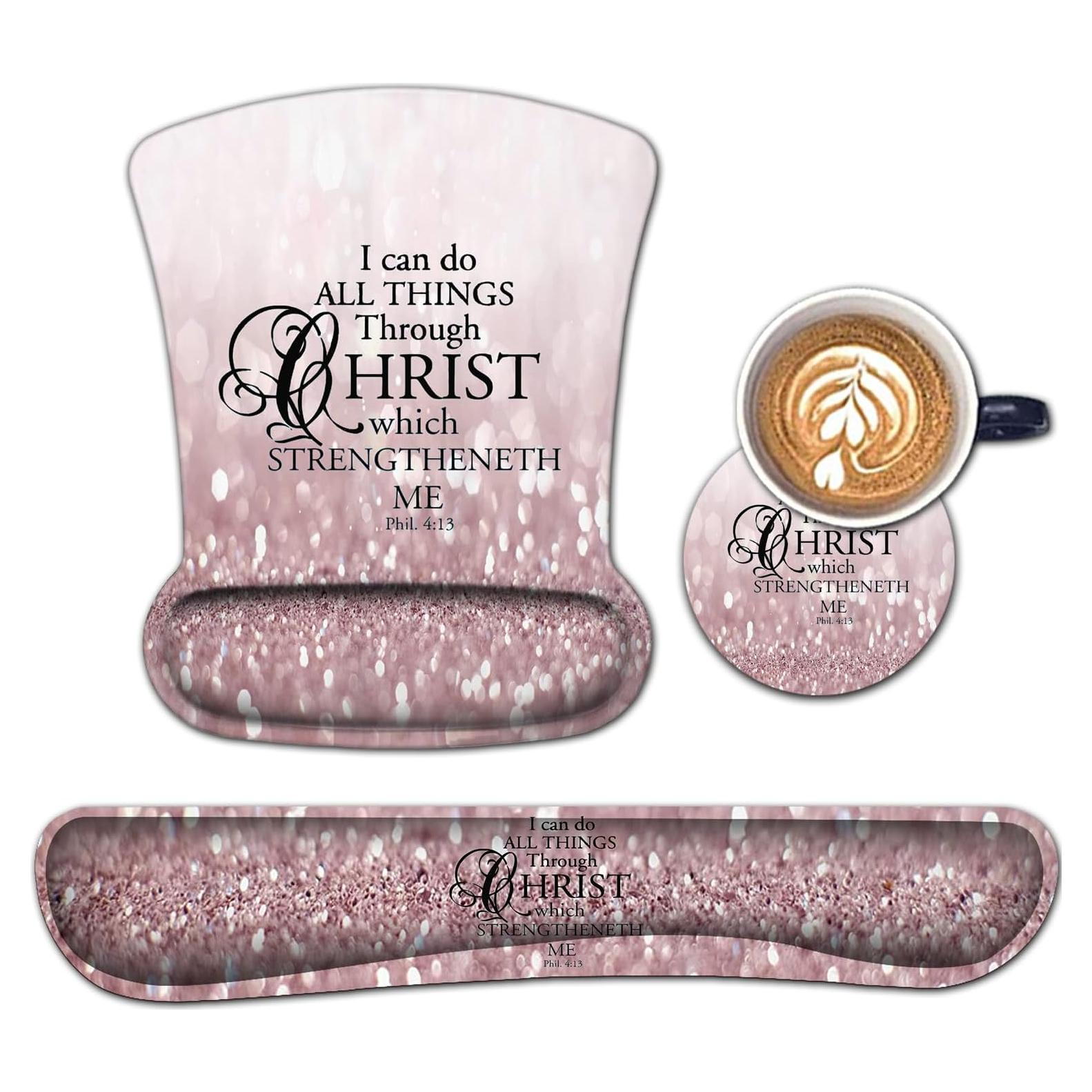 Juego de Mouse Pad y Reposamuñecas Ergonómico SOMFUAKA