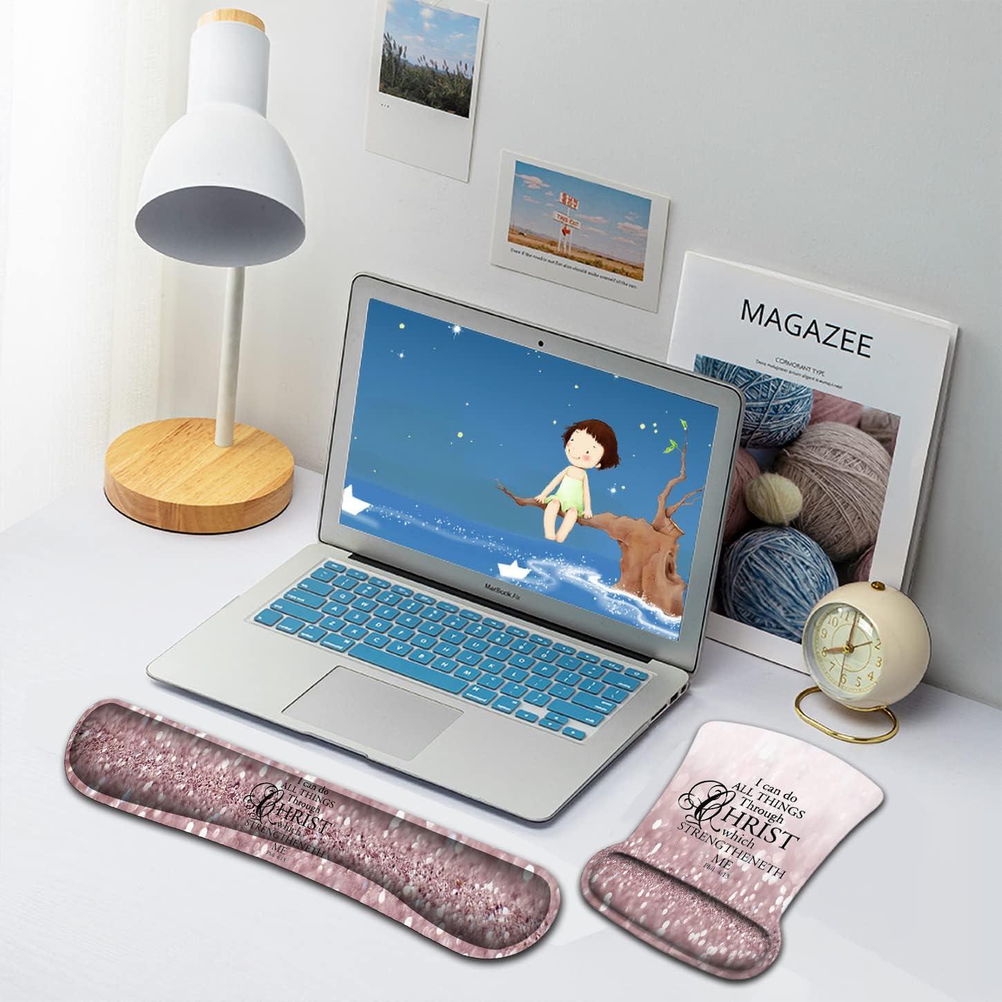 Juego de Mouse Pad y Reposamuñecas Ergonómico SOMFUAKA