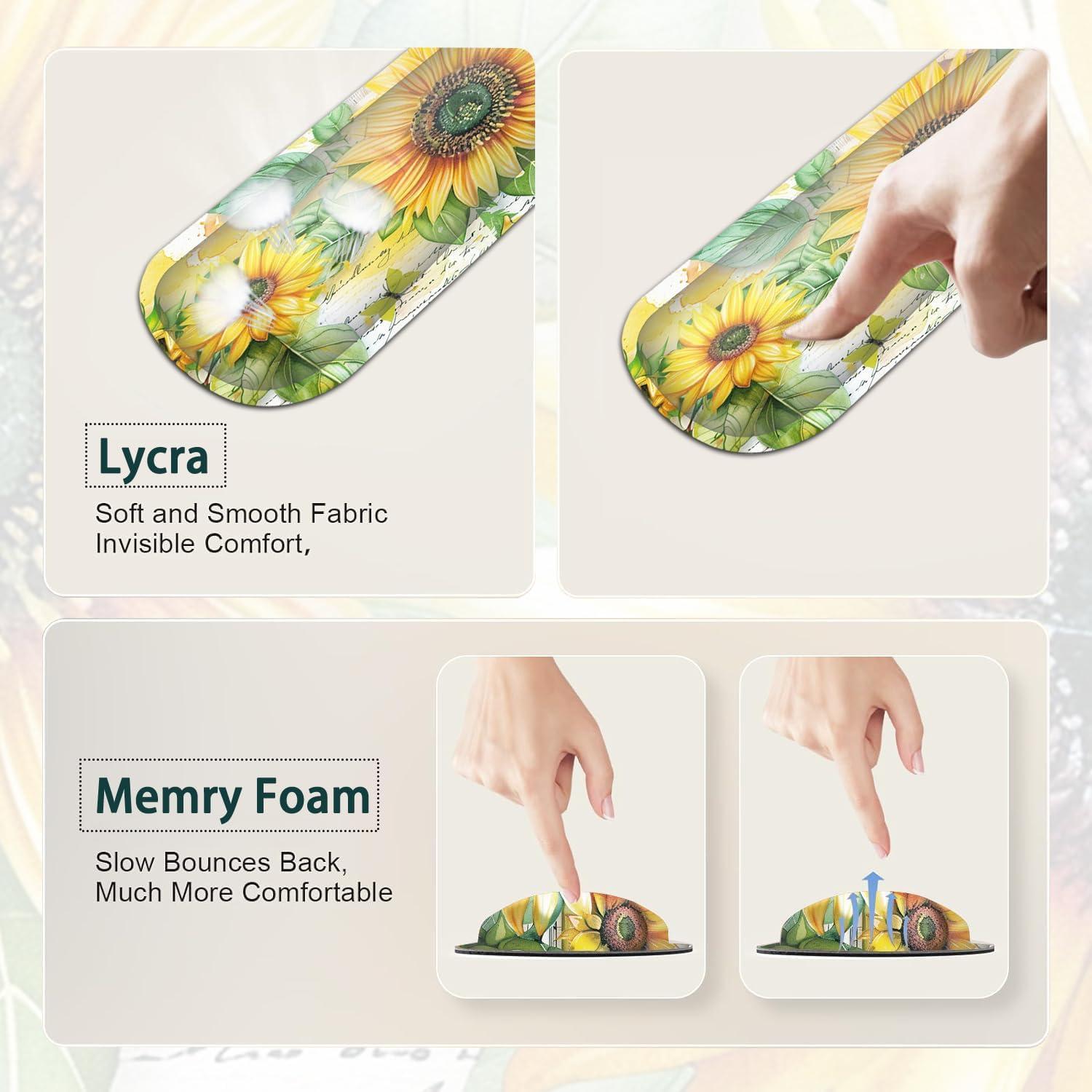 Conjunto Alfombrillas de Ratón Ergonómico JVGFYNKL Girasol