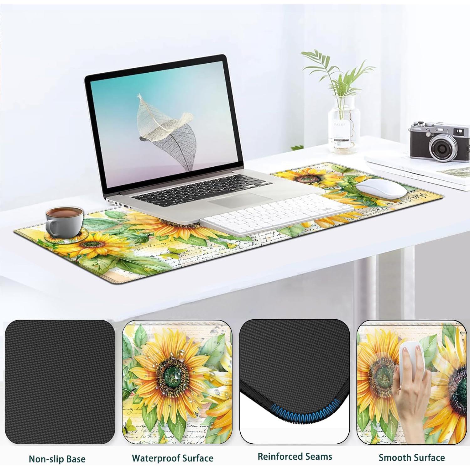 Conjunto Alfombrillas de Ratón Ergonómico JVGFYNKL Girasol
