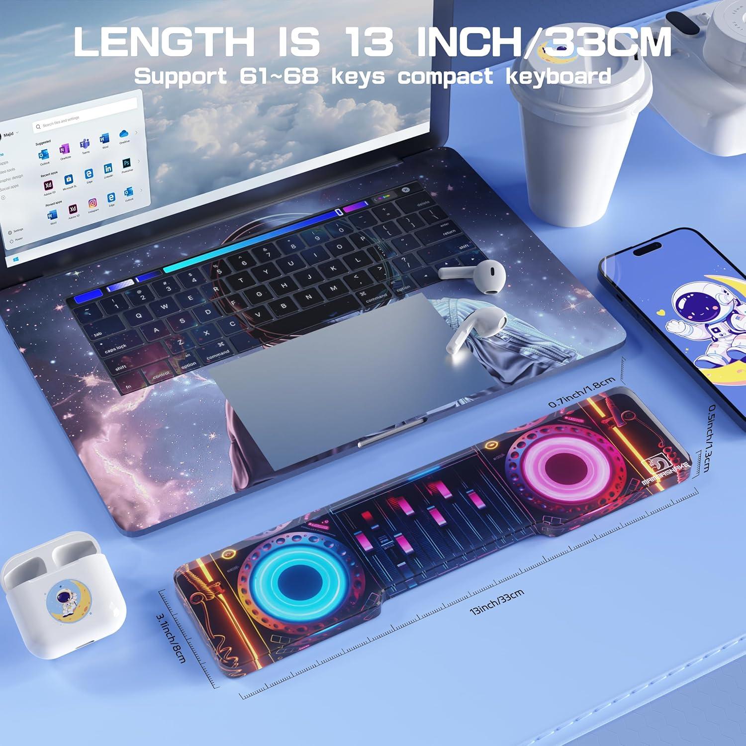 Almohadilla Ergonómica para Muñeca Teclado ATTACK SHARK 33x8 cm