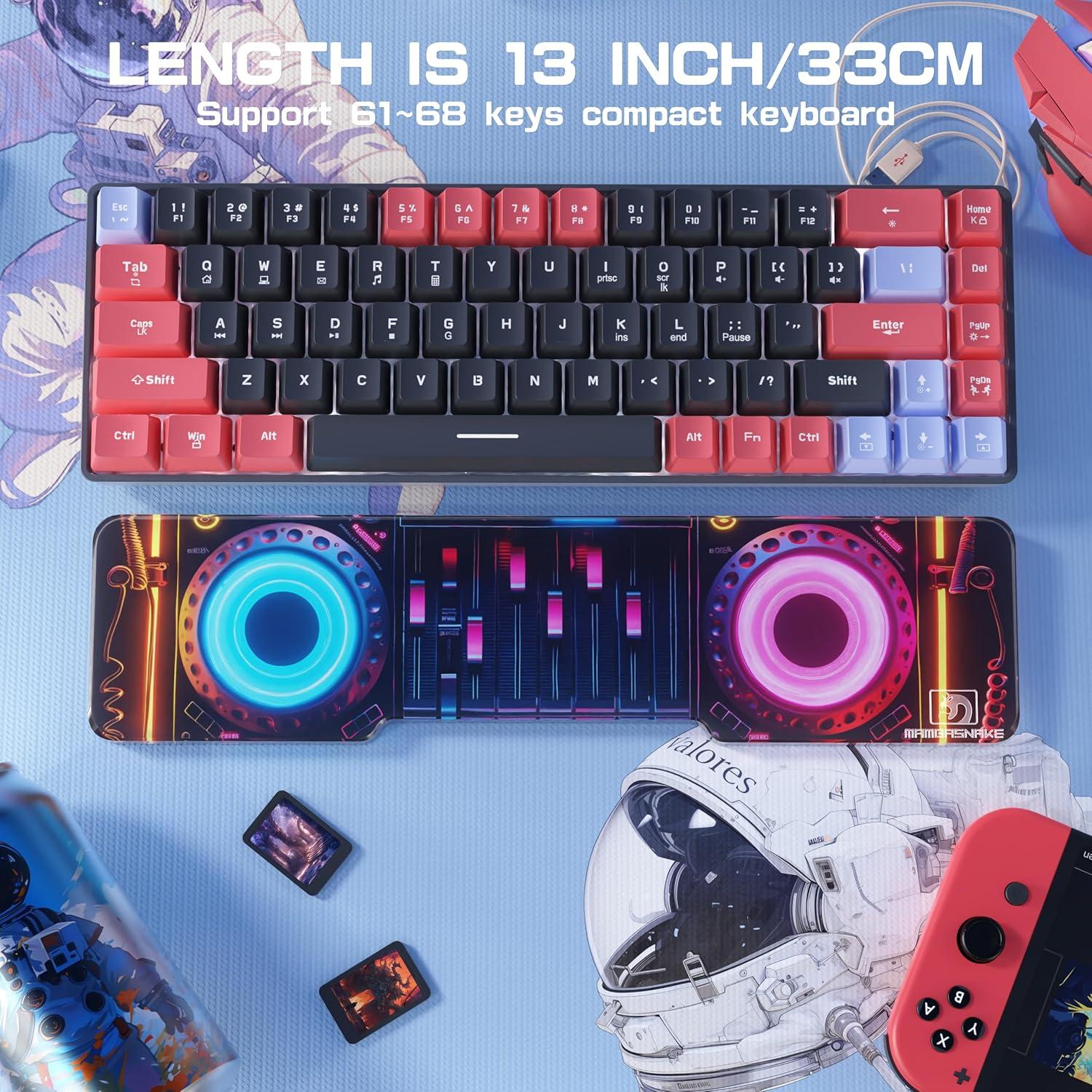 Almohadilla Ergonómica para Muñeca Teclado ATTACK SHARK 33x8 cm