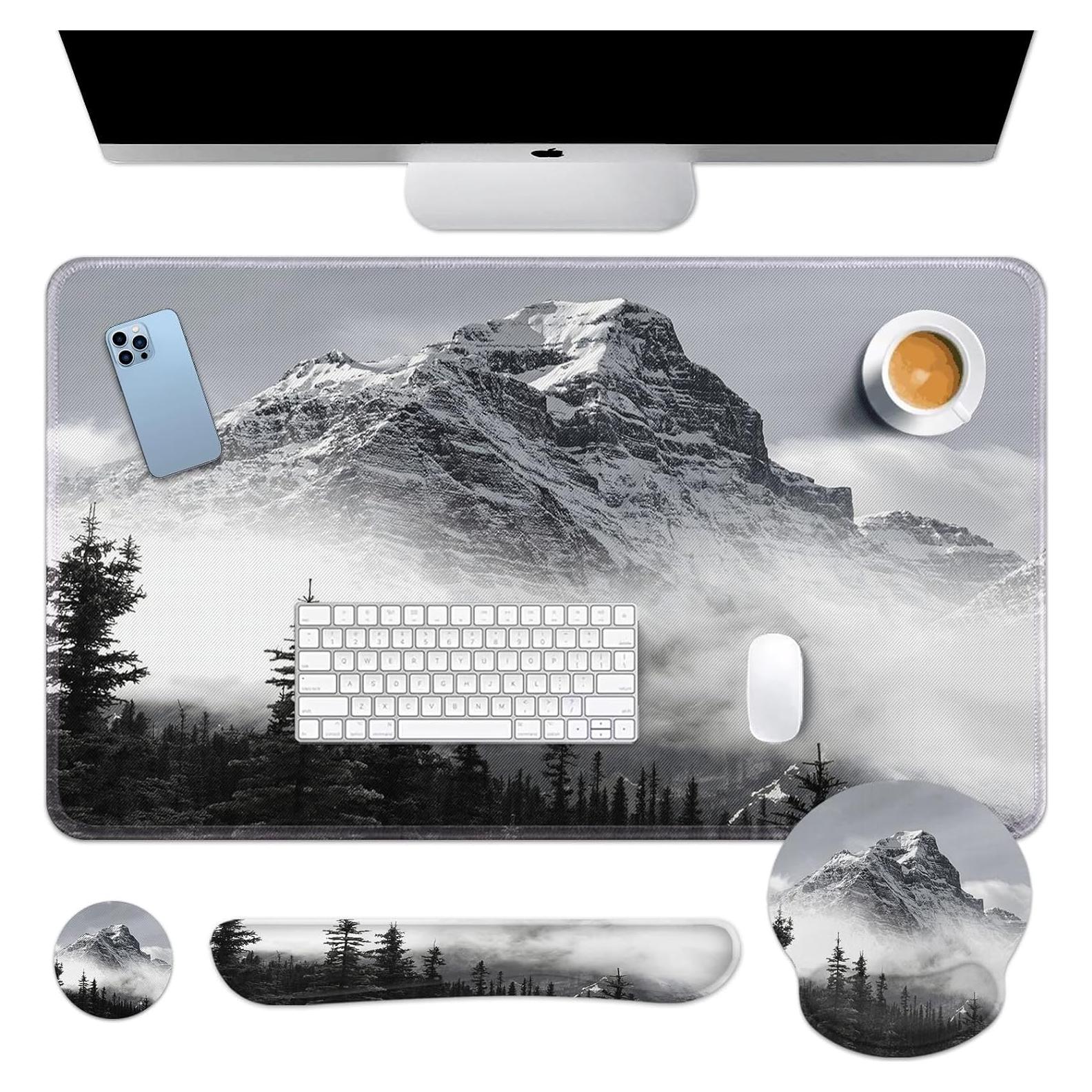 Juego de Alfombrilla de Escritorio Arttown 4 en 1 Ergonómico