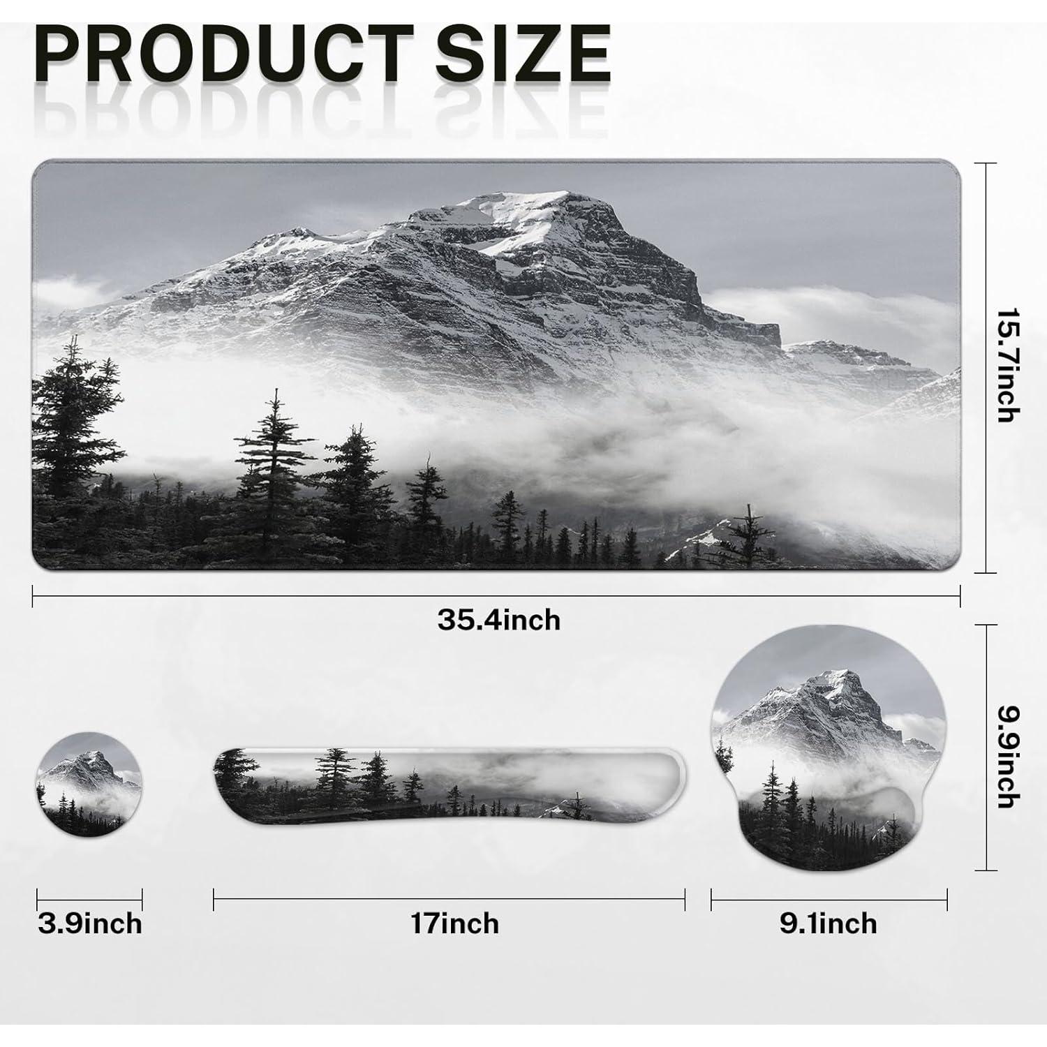 Juego de Alfombrilla de Escritorio Arttown 4 en 1 Ergonómico