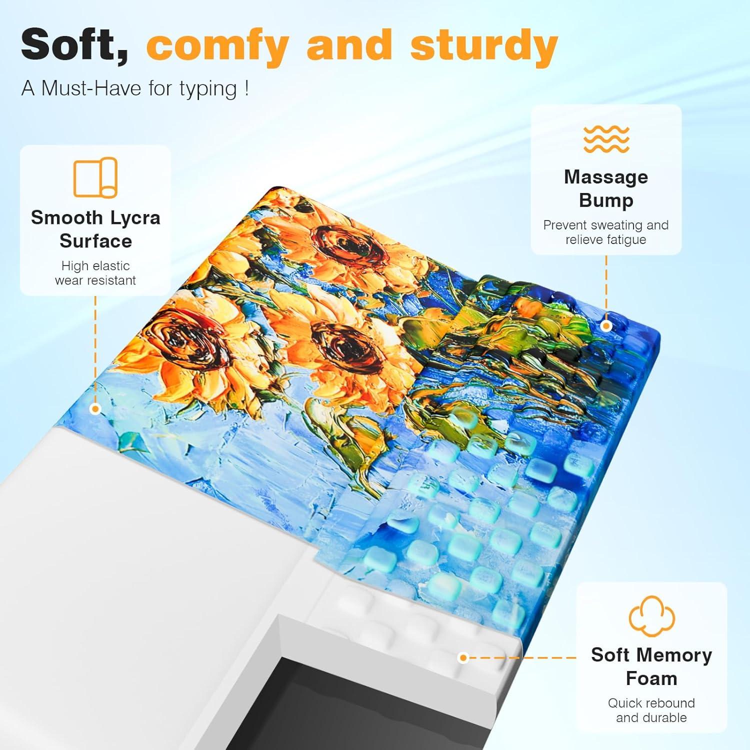 Soporte Ergonómico para Muñeca Teclado Ospelelf Girasol