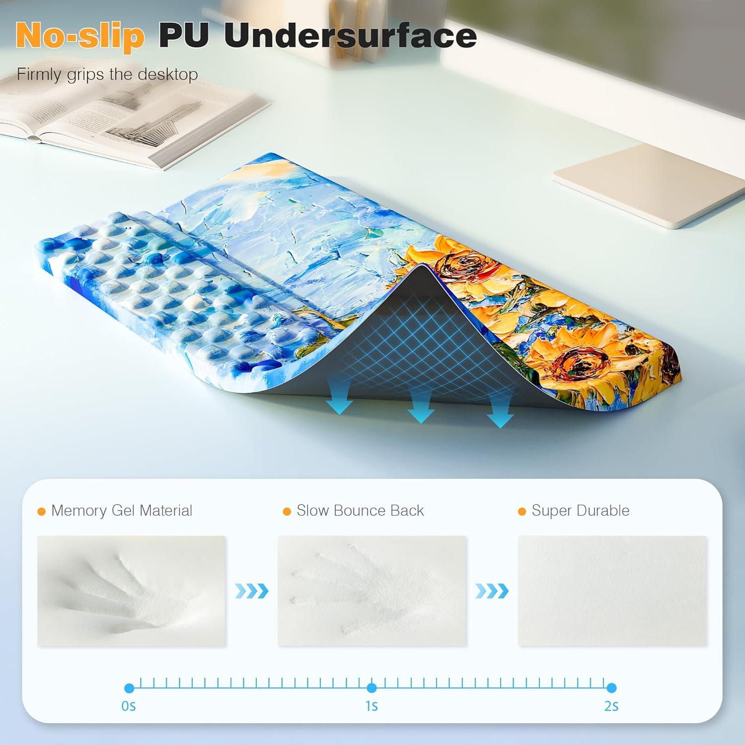 Soporte Ergonómico para Muñeca Teclado Ospelelf Girasol