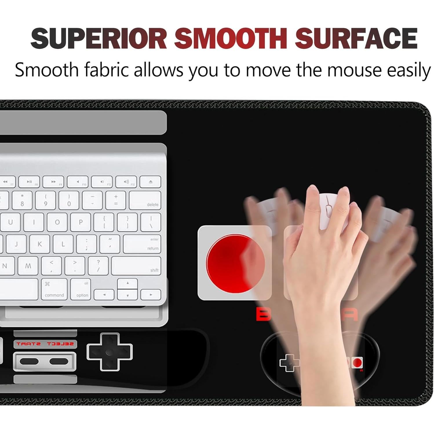 Alfombrilla de Juego Ergonomica ArtSo 4-en-1 Negra